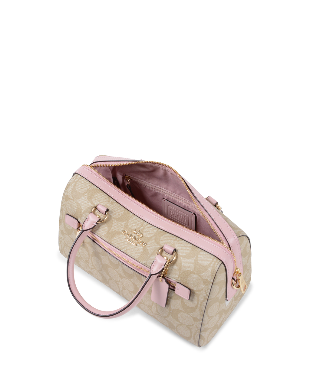 Bolso de mano Coach para mujer beige 83607 BLOSSOM