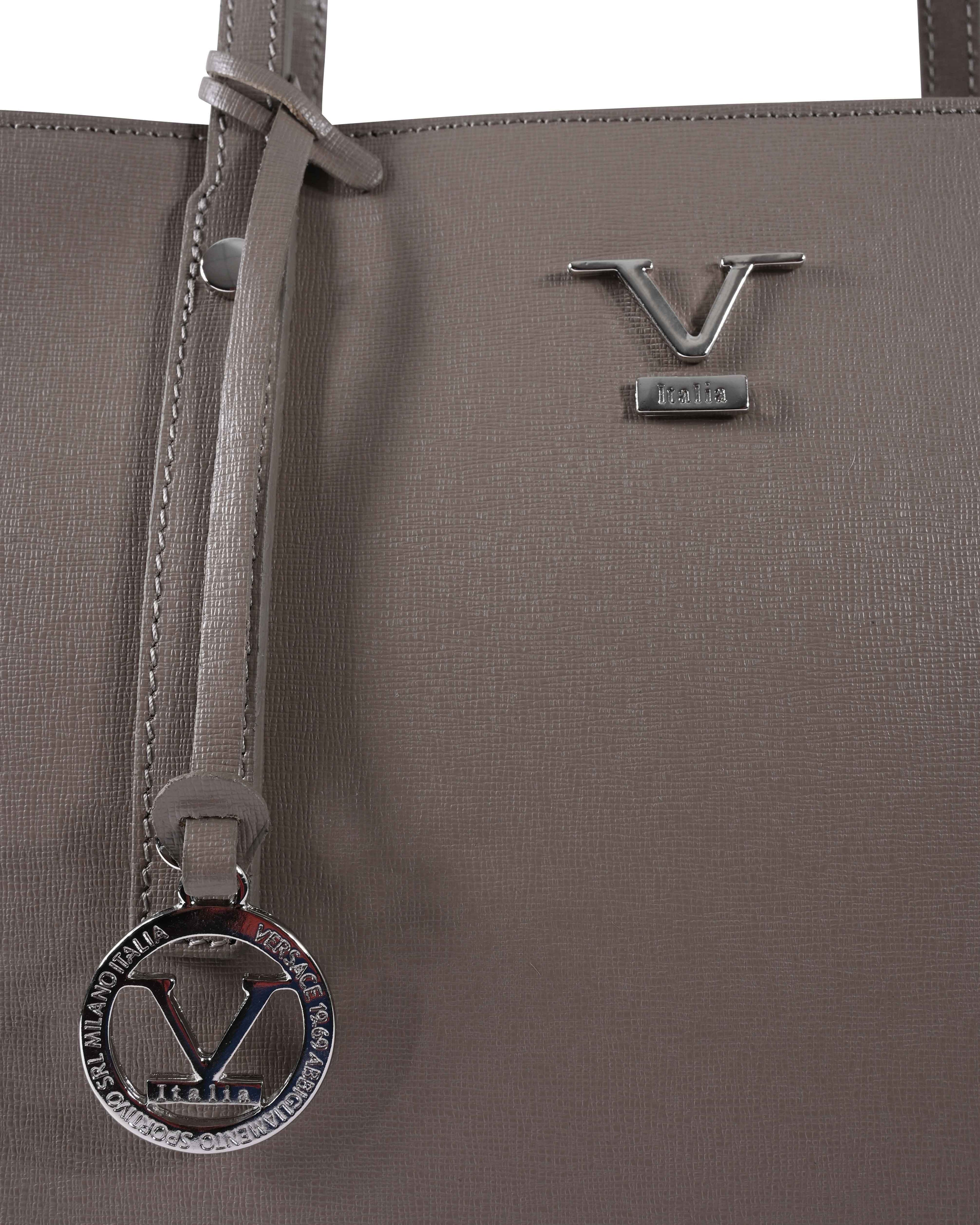 Bolso de mano para mujer V Italia CB1070 SAFFIANO TAUPE