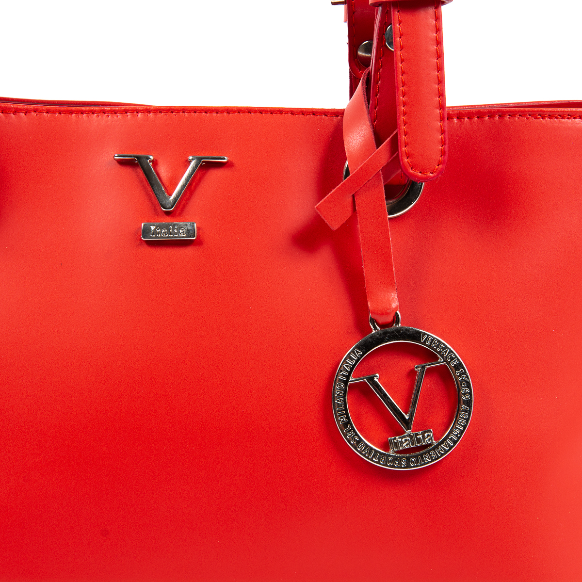 Bolso de mano para mujer V 1969 Italia rojo CLARISSA