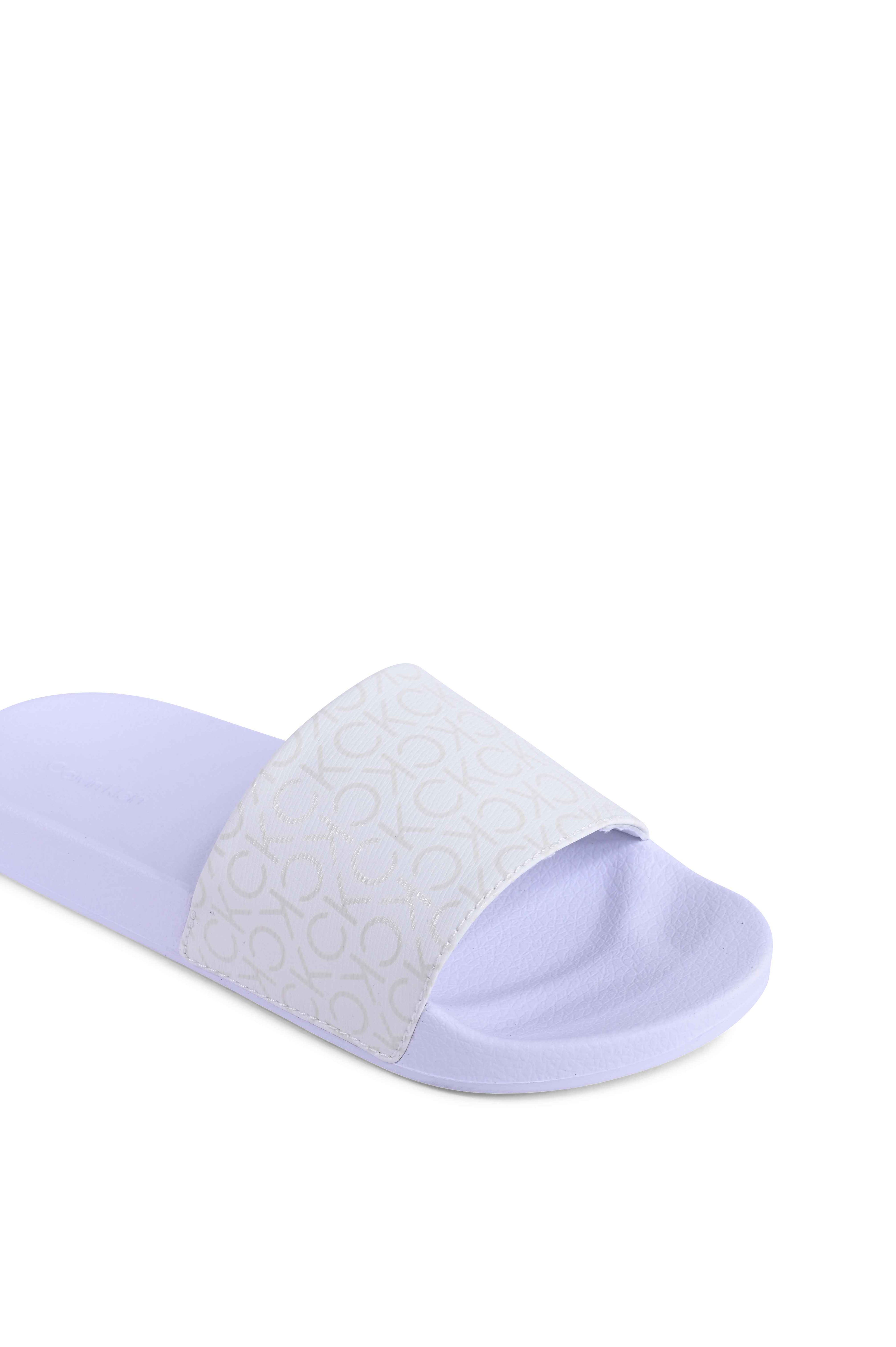 Chanclas Calvin Klein para mujer blancas HW0HW01974YBR