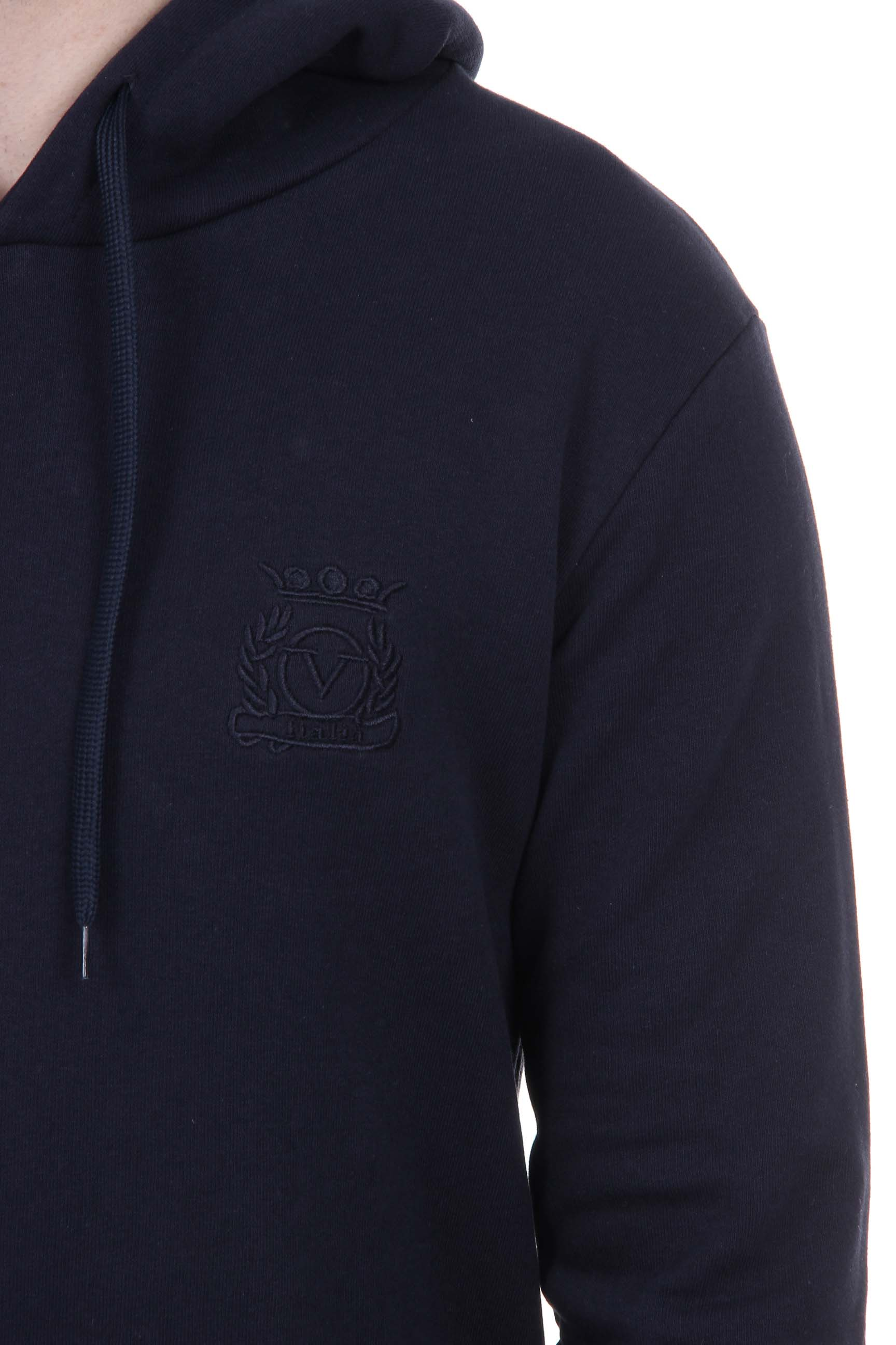 Sudadera con capucha V 1969 Italia para hombre ART. 4467 AZUL OSCURO