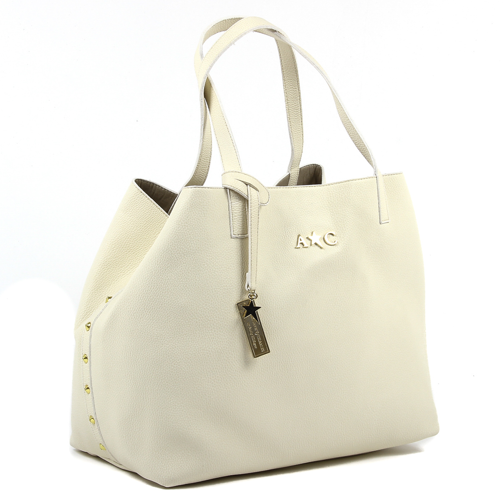 Bolso de mano para mujer Andrew Charles Beige RACHEL