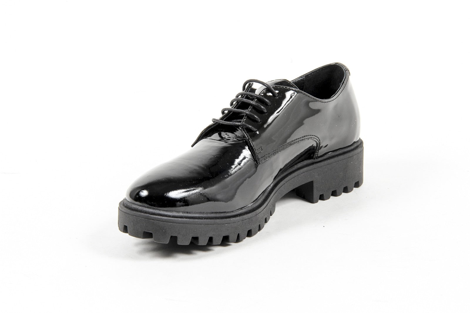 Zapatos con cordones para mujer V 1969 Italia C01 VERNICE NERO