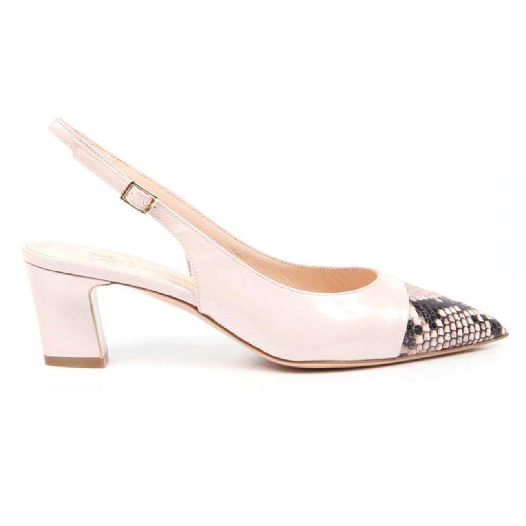 V 1969 Italia - Zapatos de salón con tira trasera para mujer 5532-LID55 PE DIAMANTCIP STAMPATO DIAMANT CIPRIA