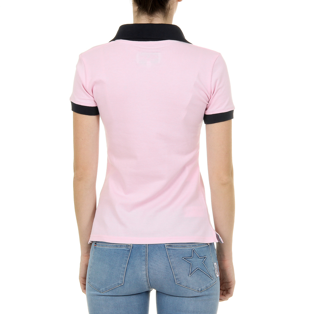 Polo Andrew Charles para mujer, manga corta, rosa, NIA