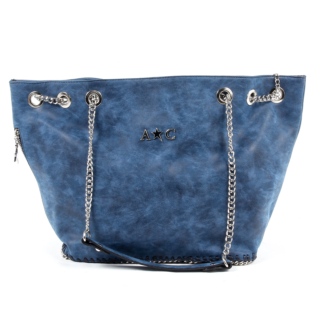 Bolso de mano para mujer Andrew Charles azul oscuro KIARA