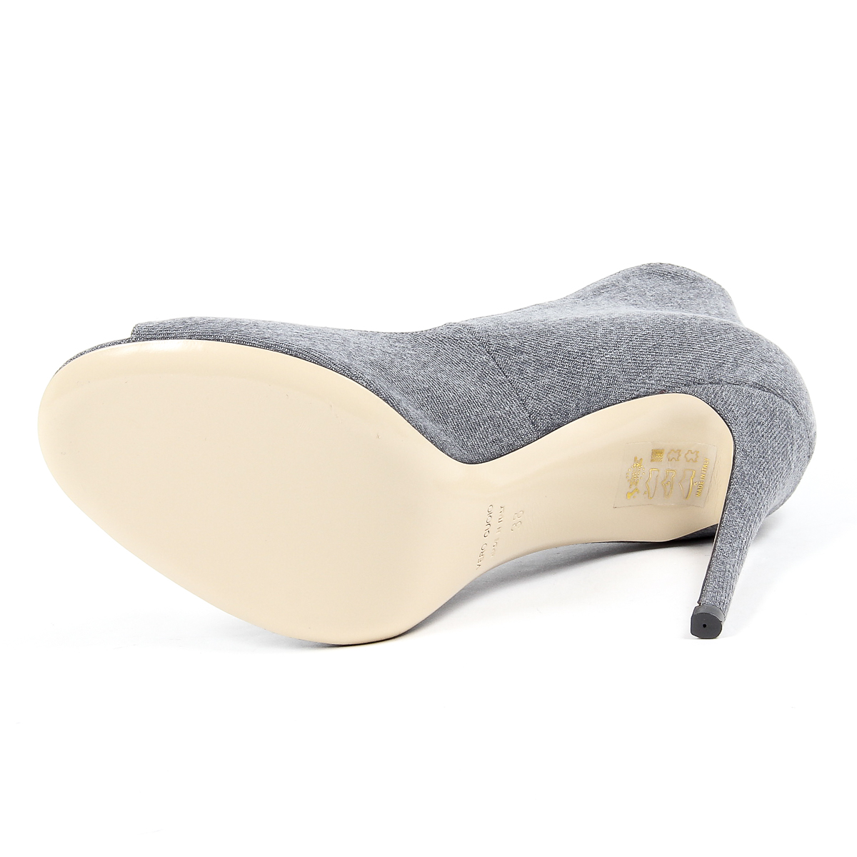 Andrew Charles Womens Pump Open Toe Denim DAFNE