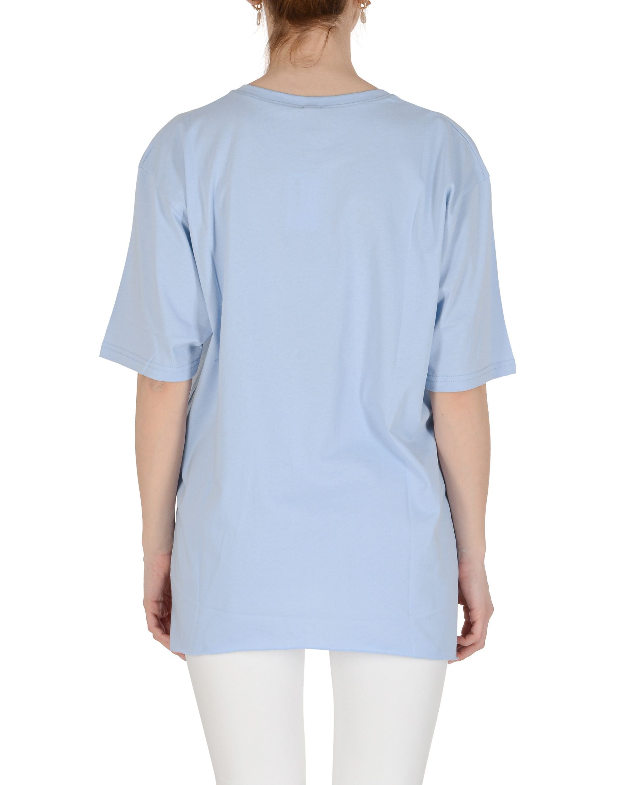 19V69 Italia Camiseta de mujer azul claro SMILE AZUL CLARO