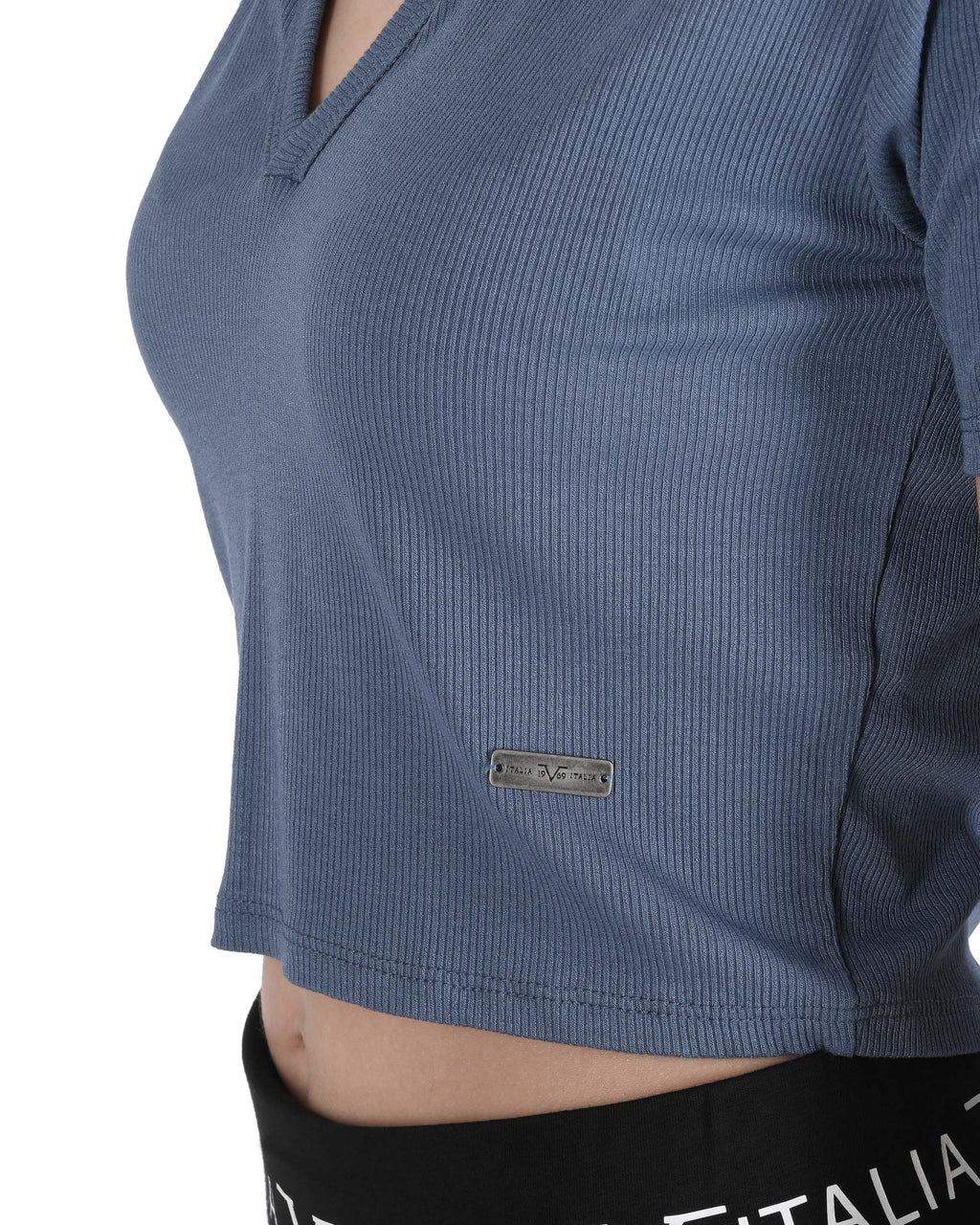19V69 Italia Top corto para mujer CLOE RAF BLUE