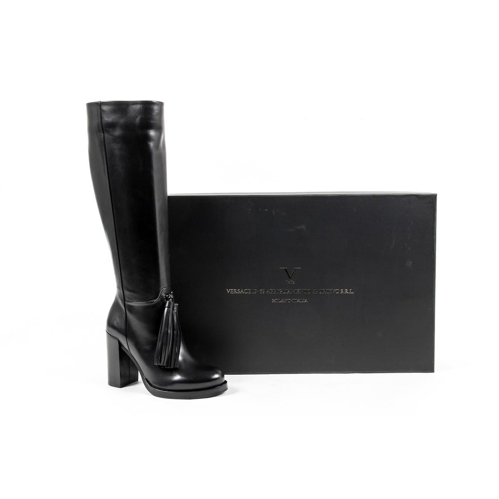 Bota alta Mujer V 1969 Italia B2407 VITELLO NERO