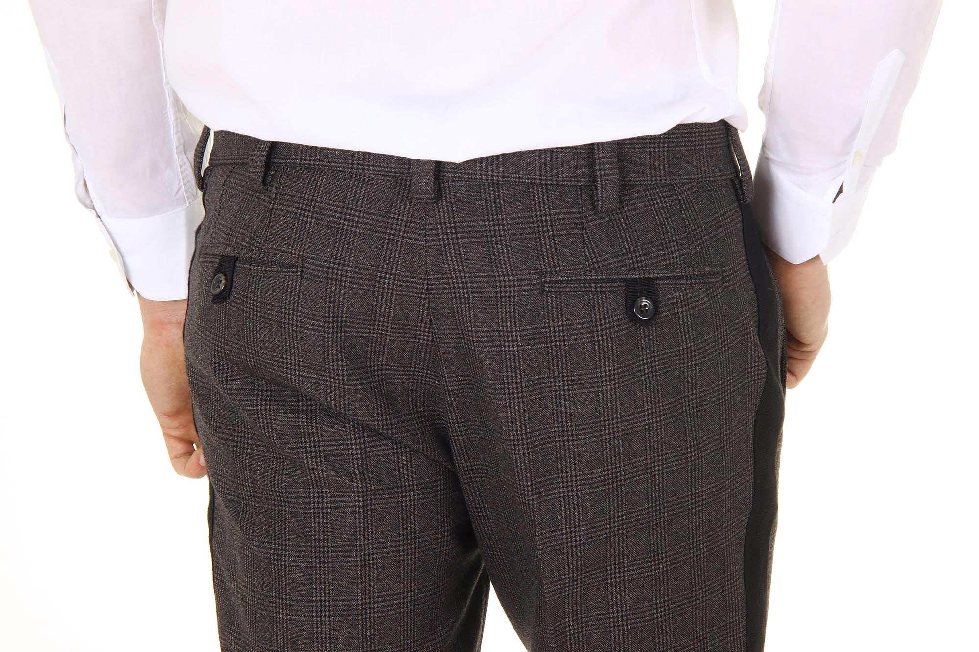 Pantalones de hombre Dolce & Gabbana Lambretta de lana virgen G4M6AX FQ3DX S8102