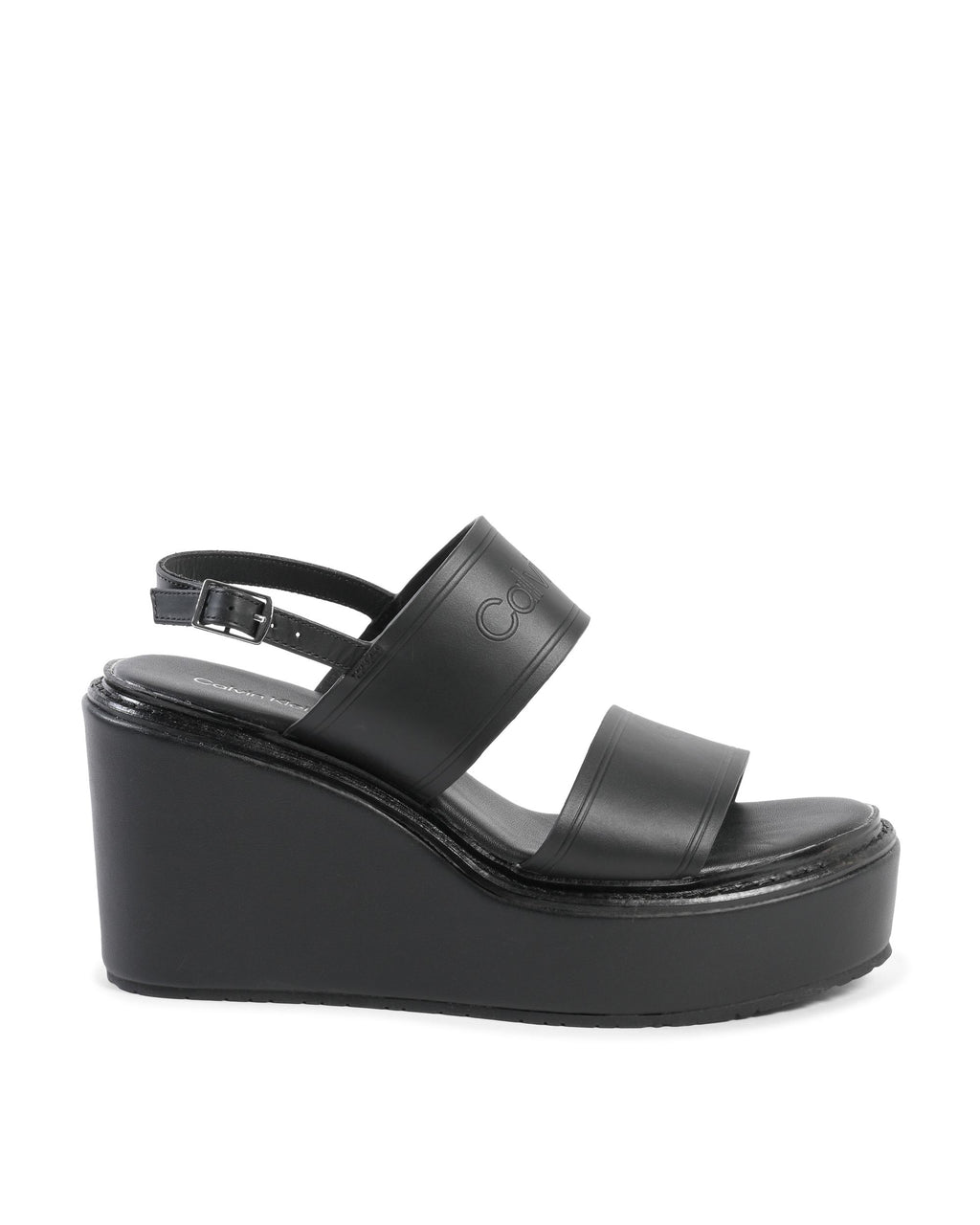 Calvin Klein Womens Platform Sandal Black HW0HW01137BAX