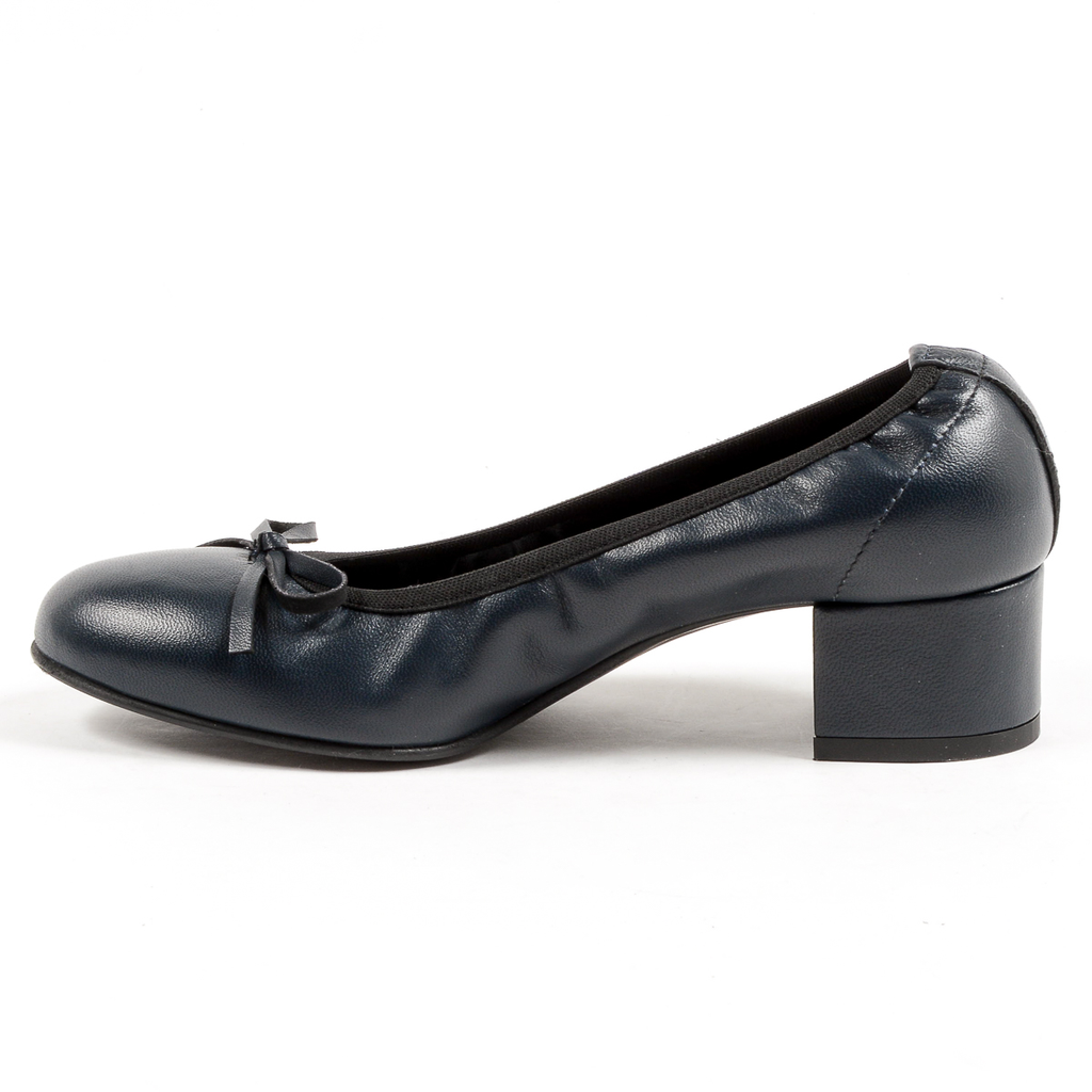 Andrew Charles Womens Ballerina Dark Blue NICKI