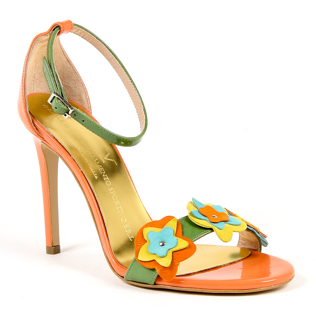V 1969 Italia Sandalia de tira al tobillo para mujer Multicolor CATALINA