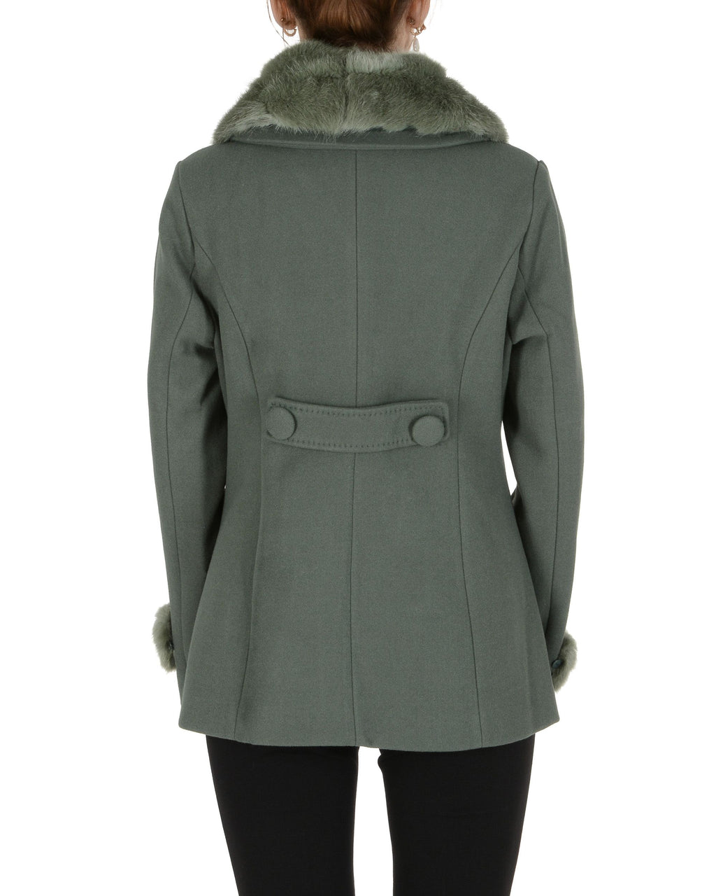 19V69 Italia Abrigo de mujer Verde INO GREEN