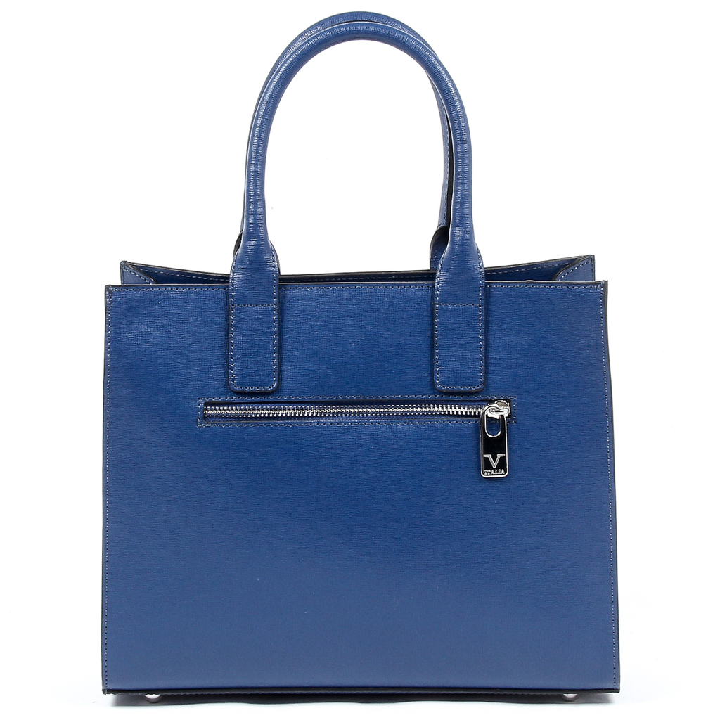 Bolso de mano para mujer V 1969 Italia V006-S SAFFIANO BLU JEANS