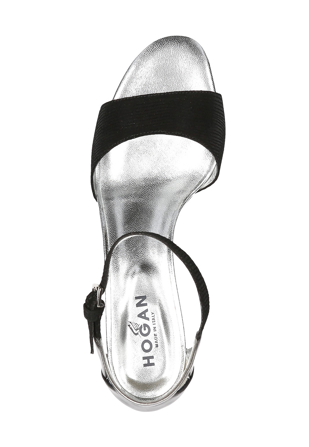 Sandalia de cuña Hogan para mujer, color negro, HXW2300N4106DB2885