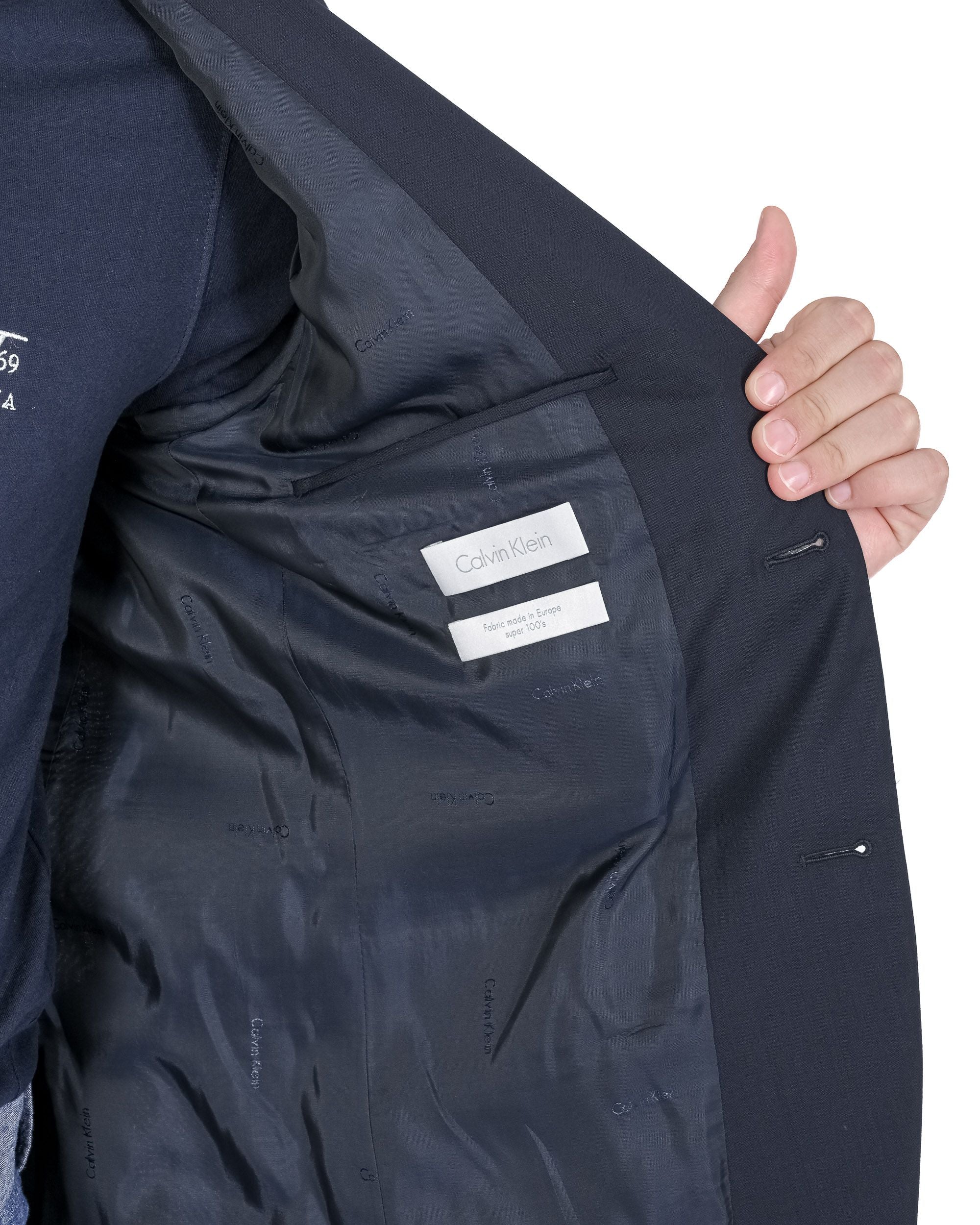 Calvin Klein Mens Blazer Blue K1EK102014478