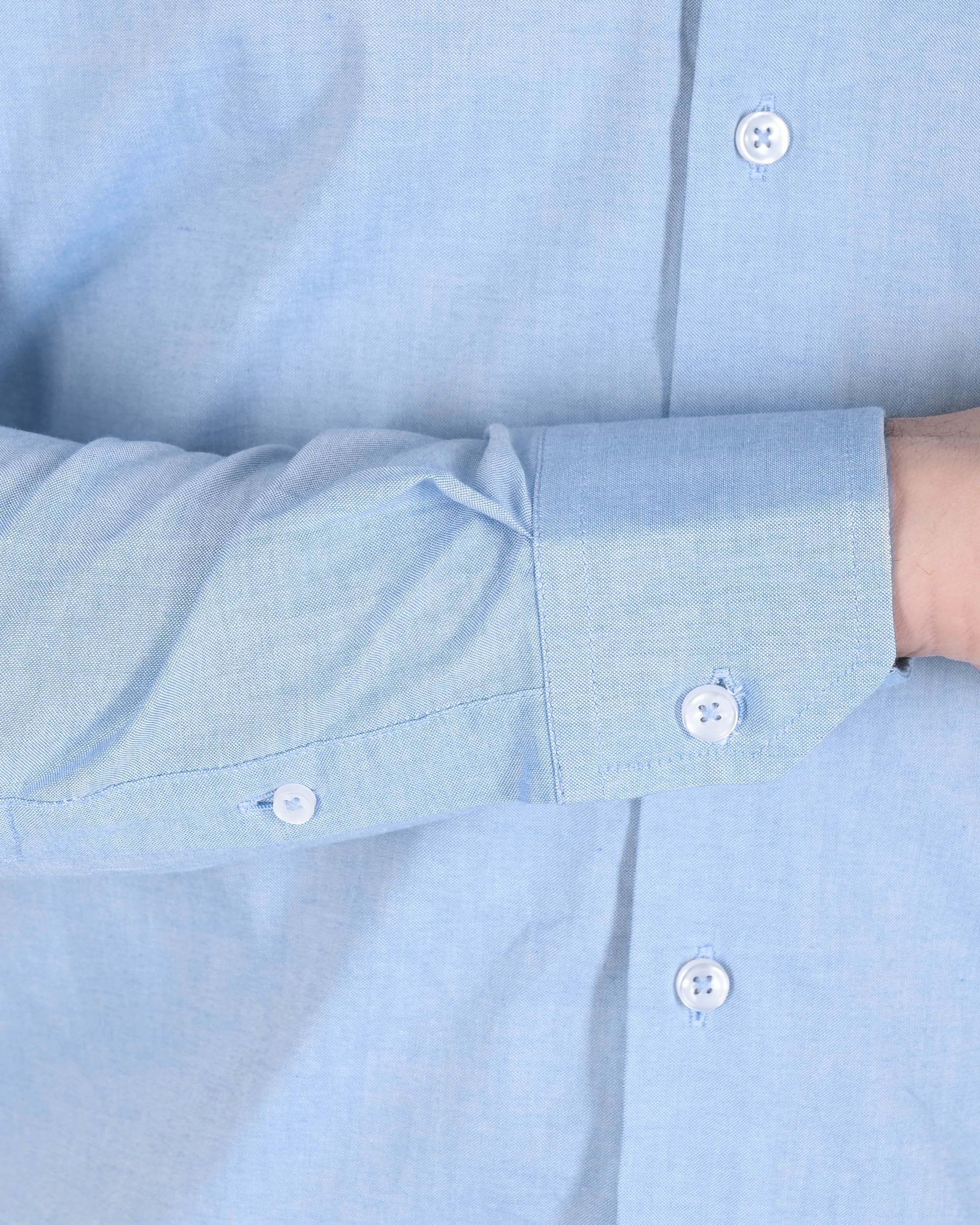 19V69 Italia Camisa Hombre FILAFIL AZUL CLARO