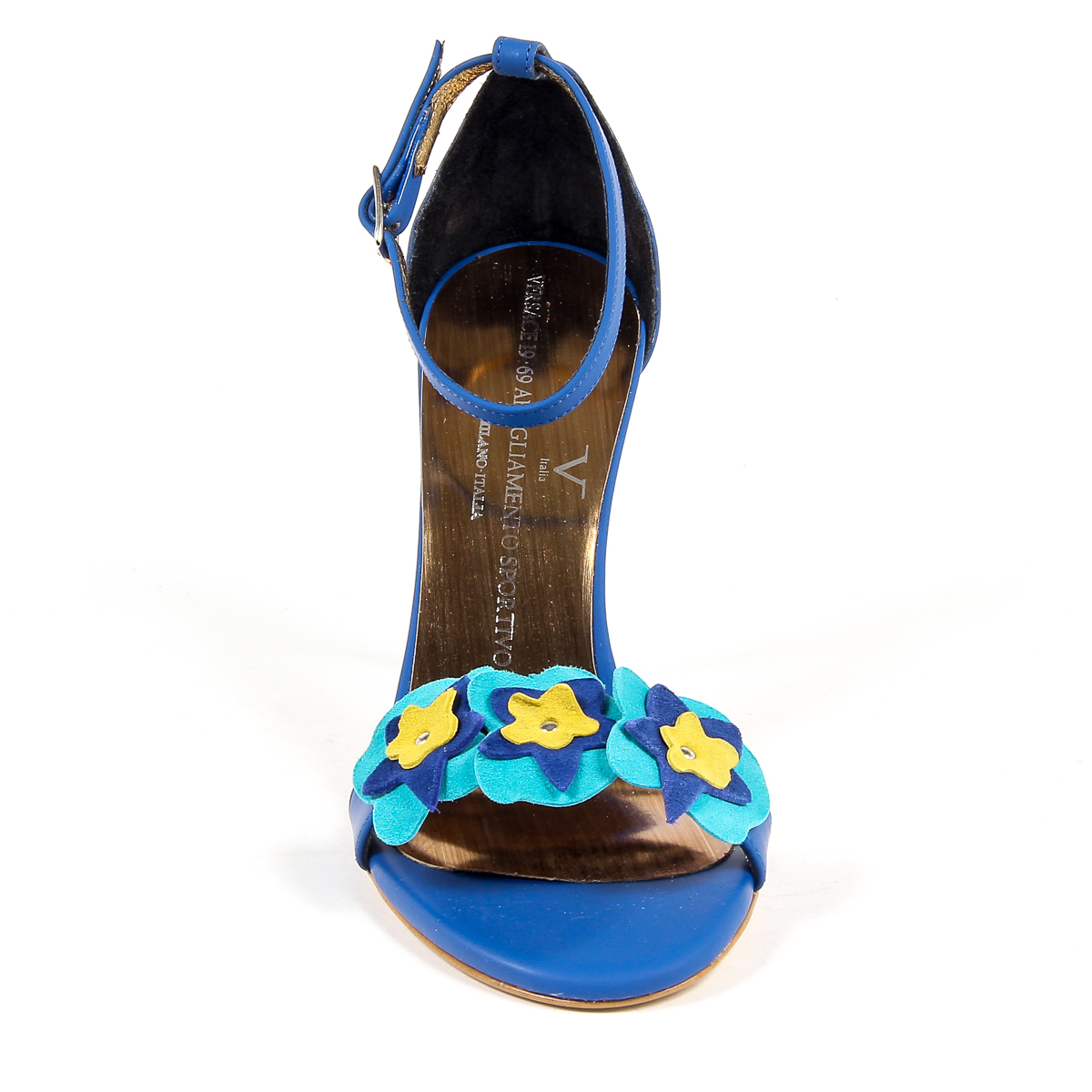 V 1969 Italia Sandalia de tira al tobillo para mujer Azul CATALINA