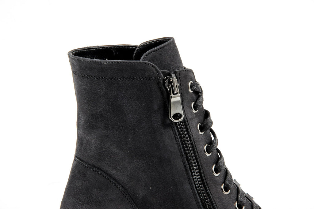Bota corta para mujer V 1969 Italia B1476 NABUK NERO