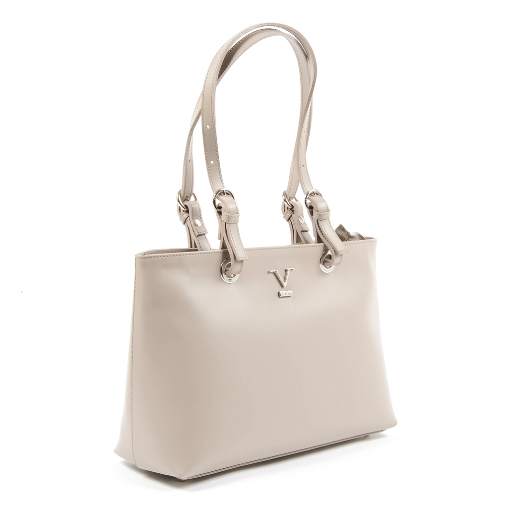 Bolso de mano para mujer V 1969 Italia color topo GLORY