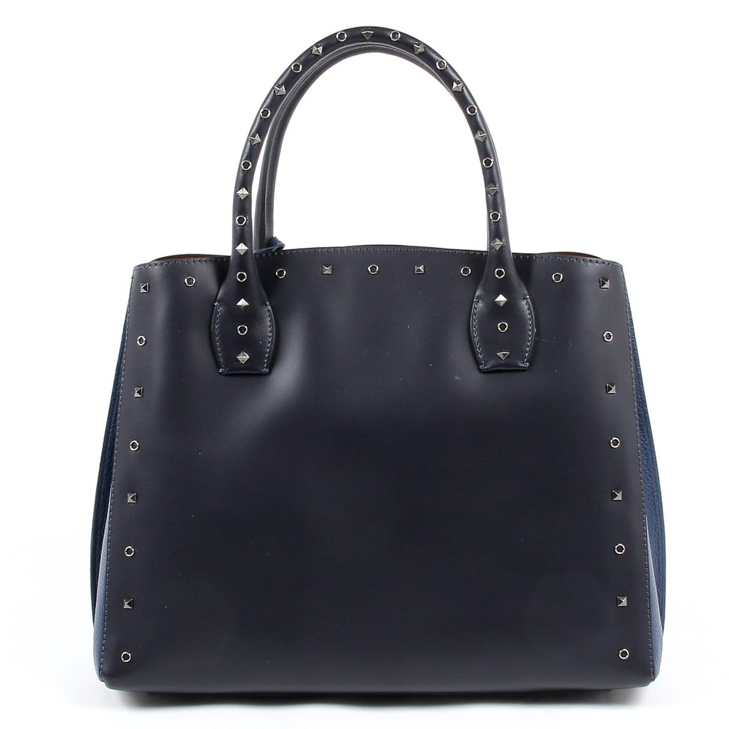 Andrew Charles Womens Handbag Dark Blue NELLY