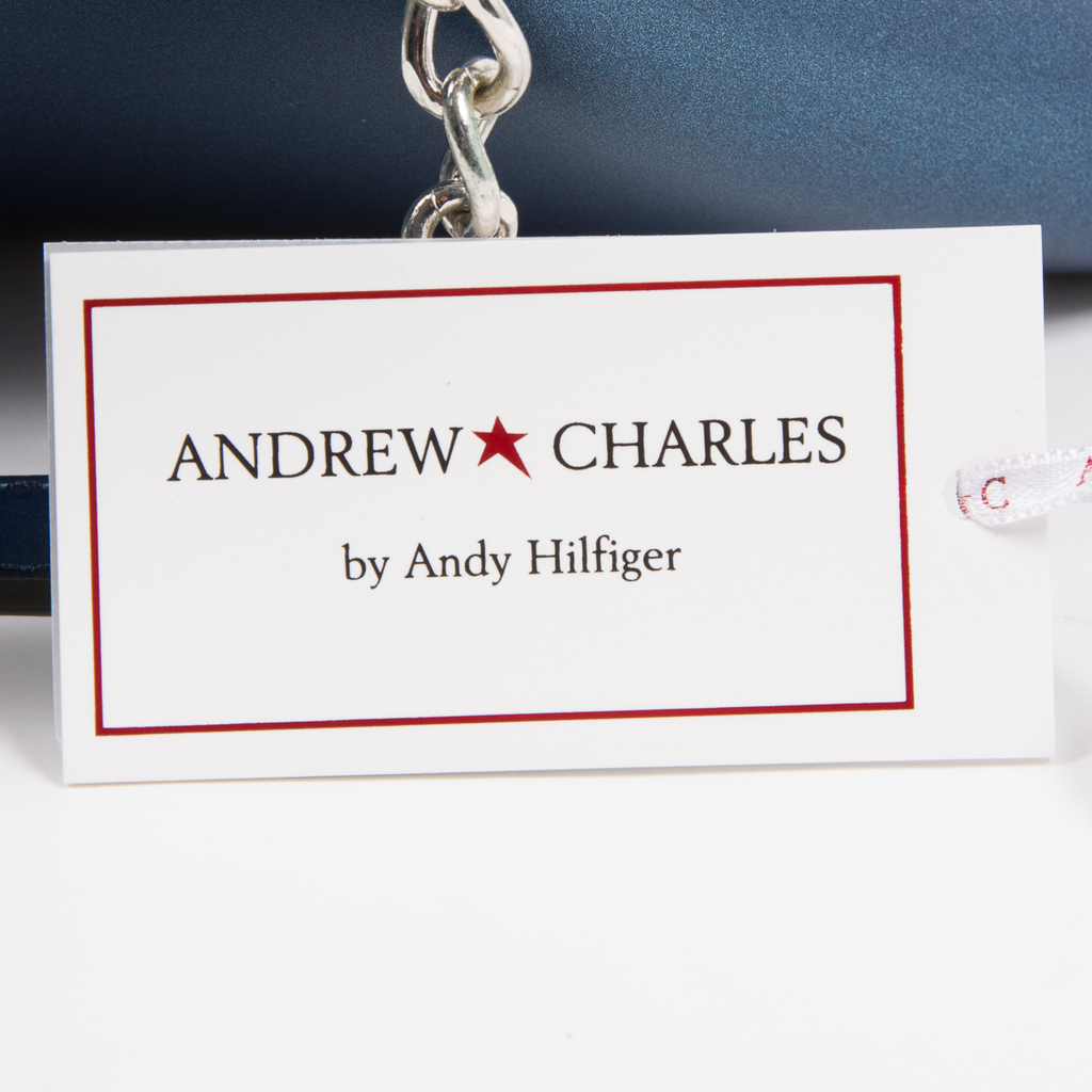 Andrew Charles Womens Handbag Blue KEY