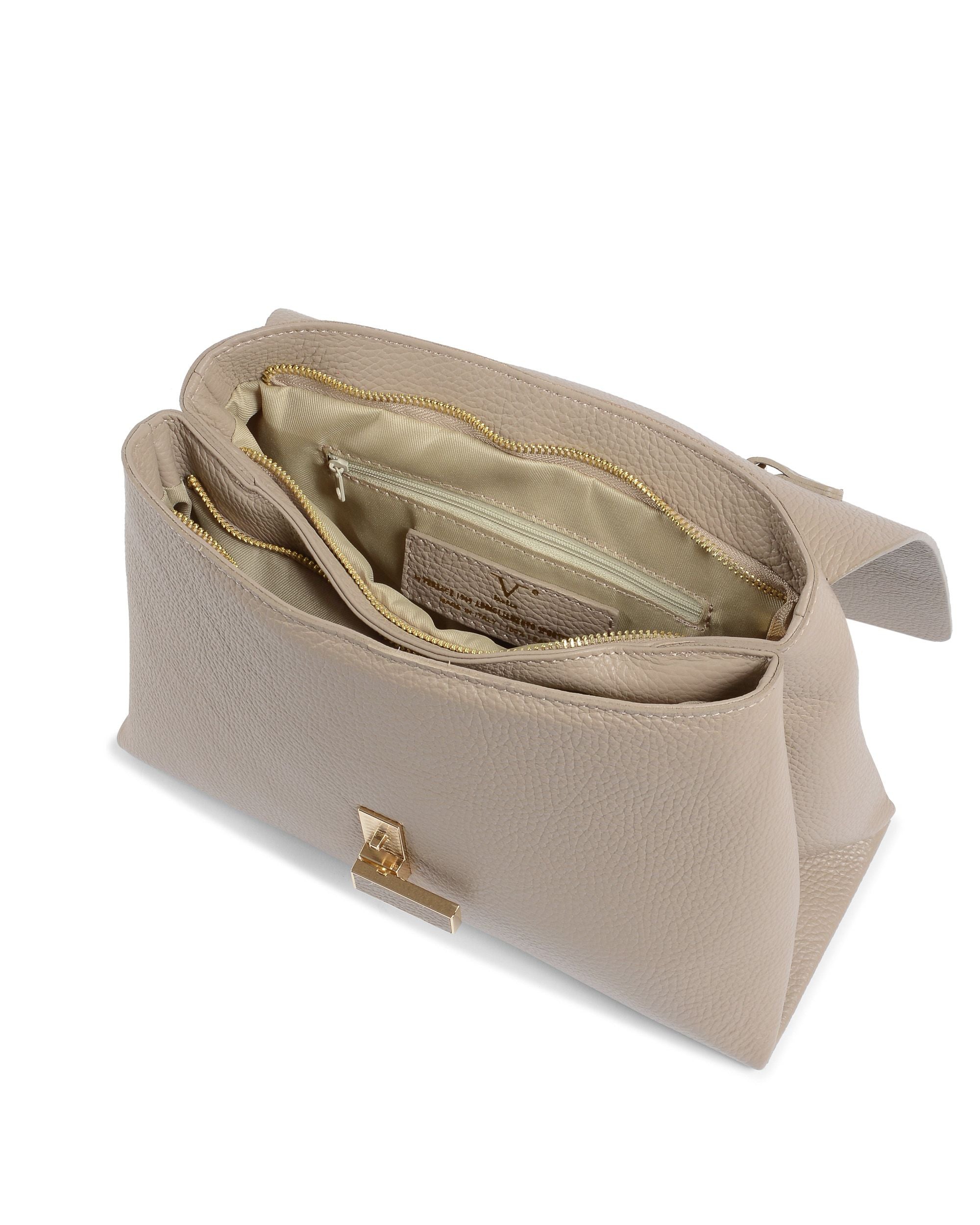 Bolso de mano Mujer V Italia Beige 10520 DOLLARO CAPPUCCINO