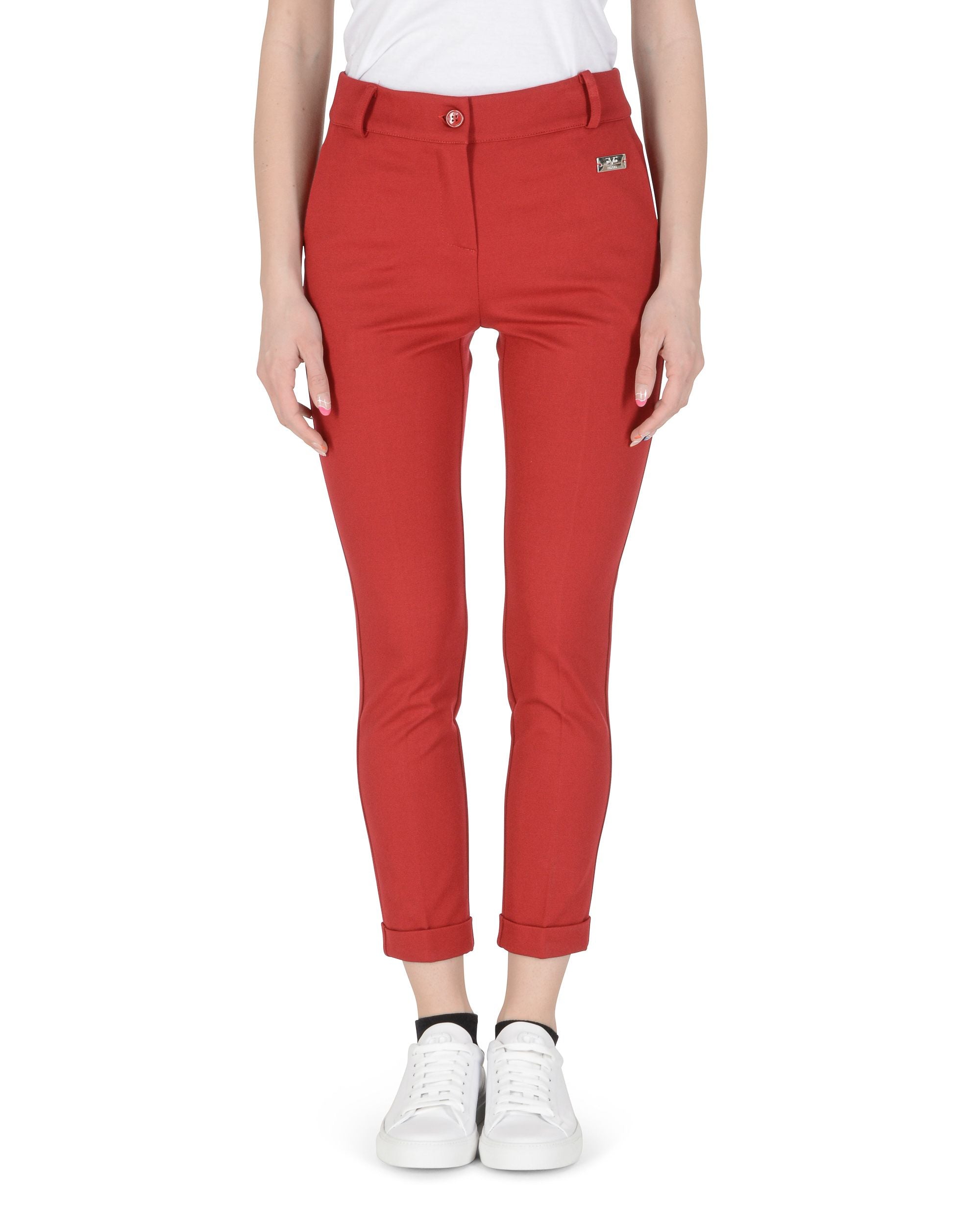 19V69 Italia Pantalones de mujer rojos LEA PR RED