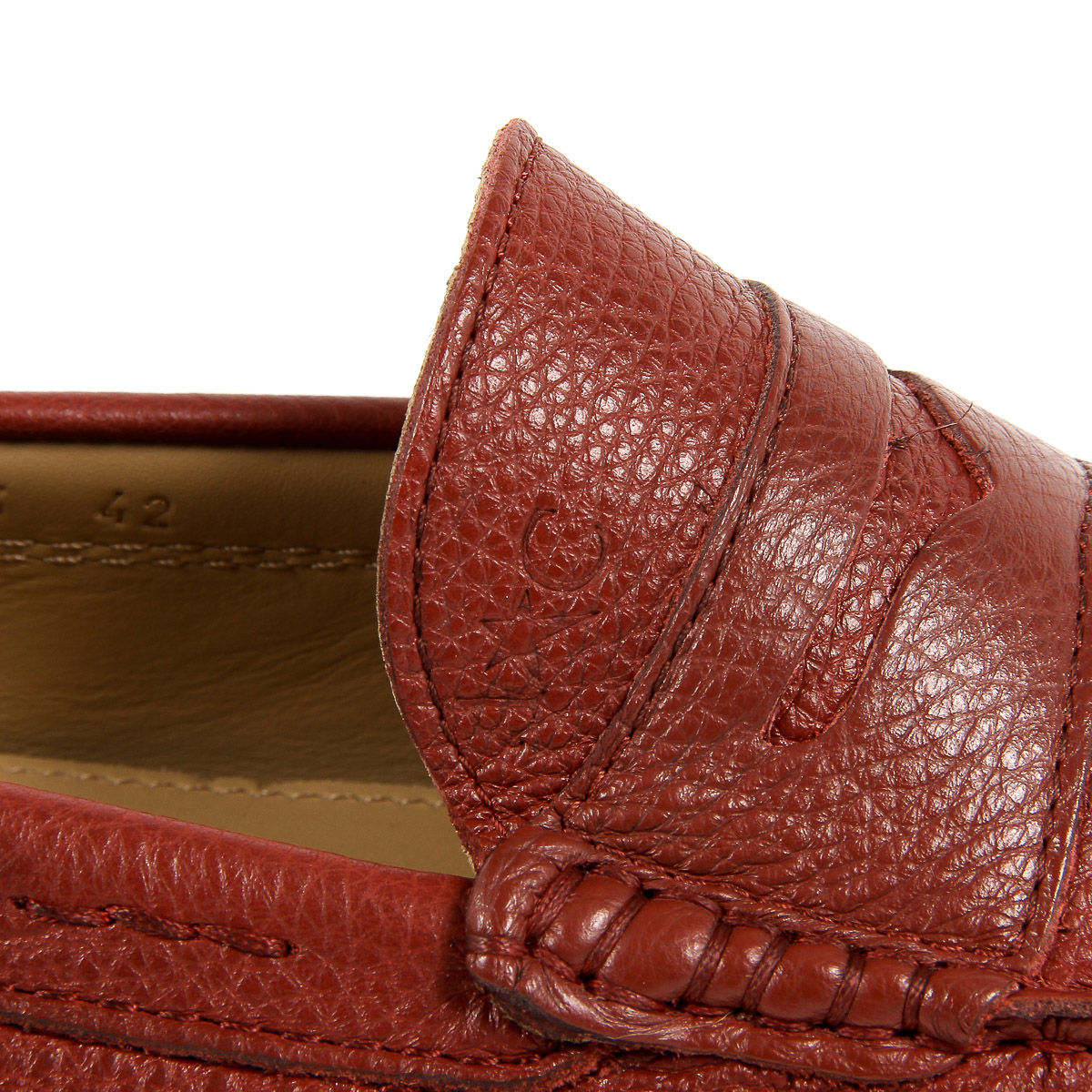 Mocasín Andrew Charles para hombre, color rojo oscuro, JACKSON
