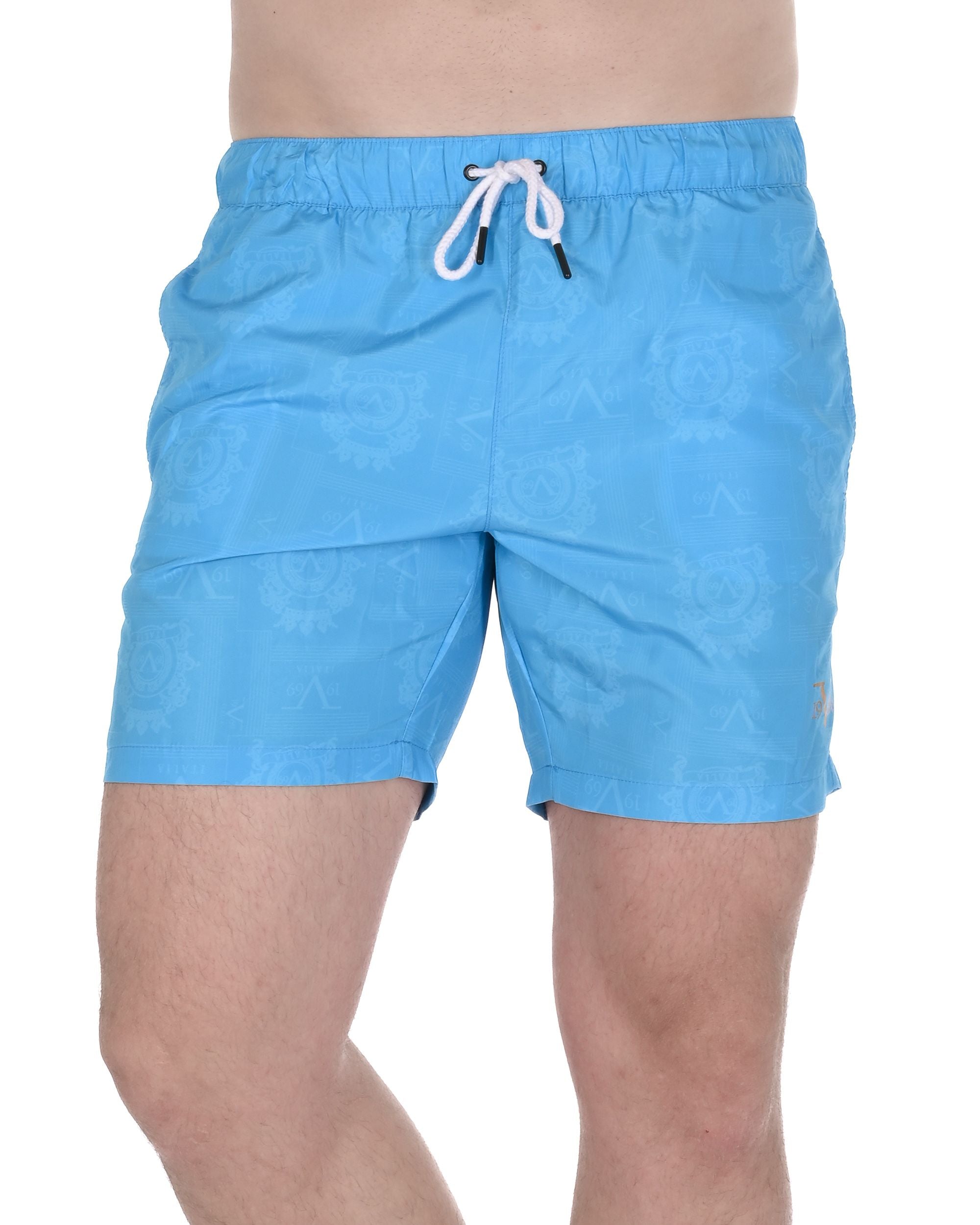 19V69 Italia Mens Swimwear Trunk VSC1MBM10 AZURE