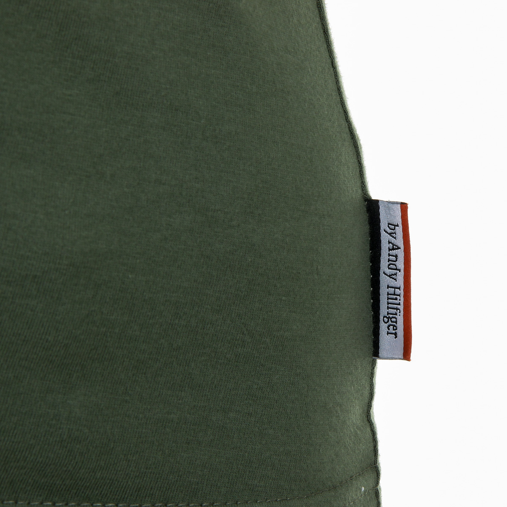 Camiseta Andrew Charles para mujer, manga corta, cuello en V, verde TAPIWA