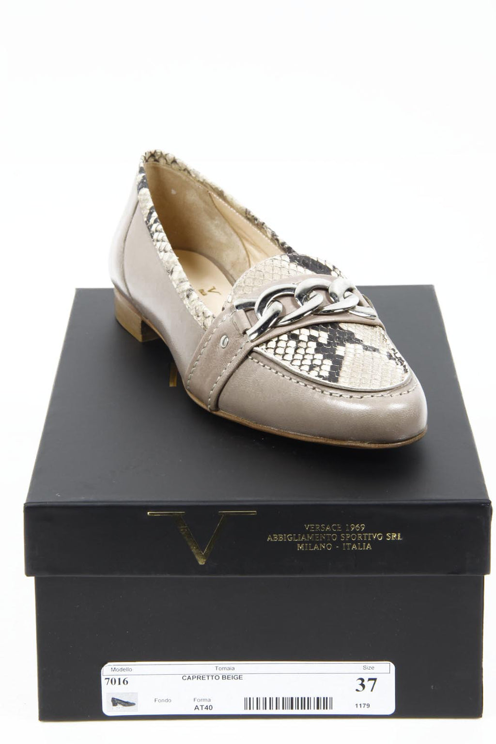 Mocasín mujer V 1969 Italia 7016 Capretto Beige