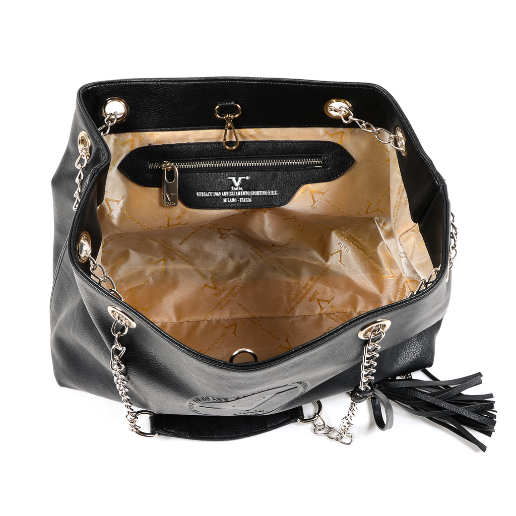 V 1969 Italia Womens Handbag Black MARION