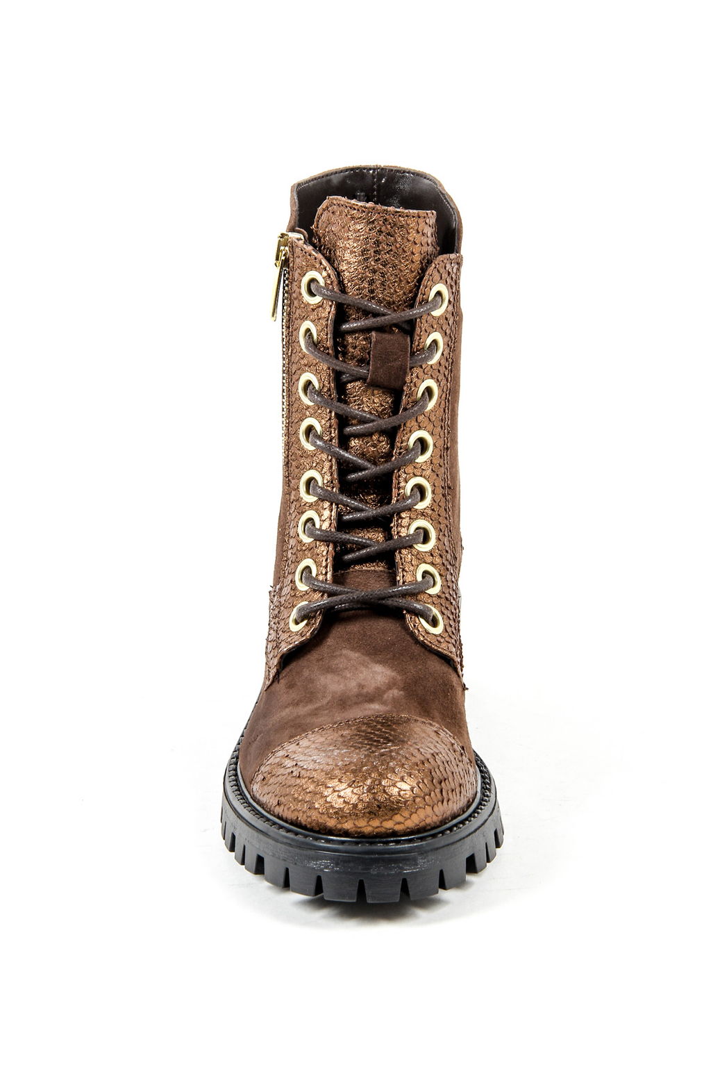 V 1969 Italia Womens Short Boot Brown STONE