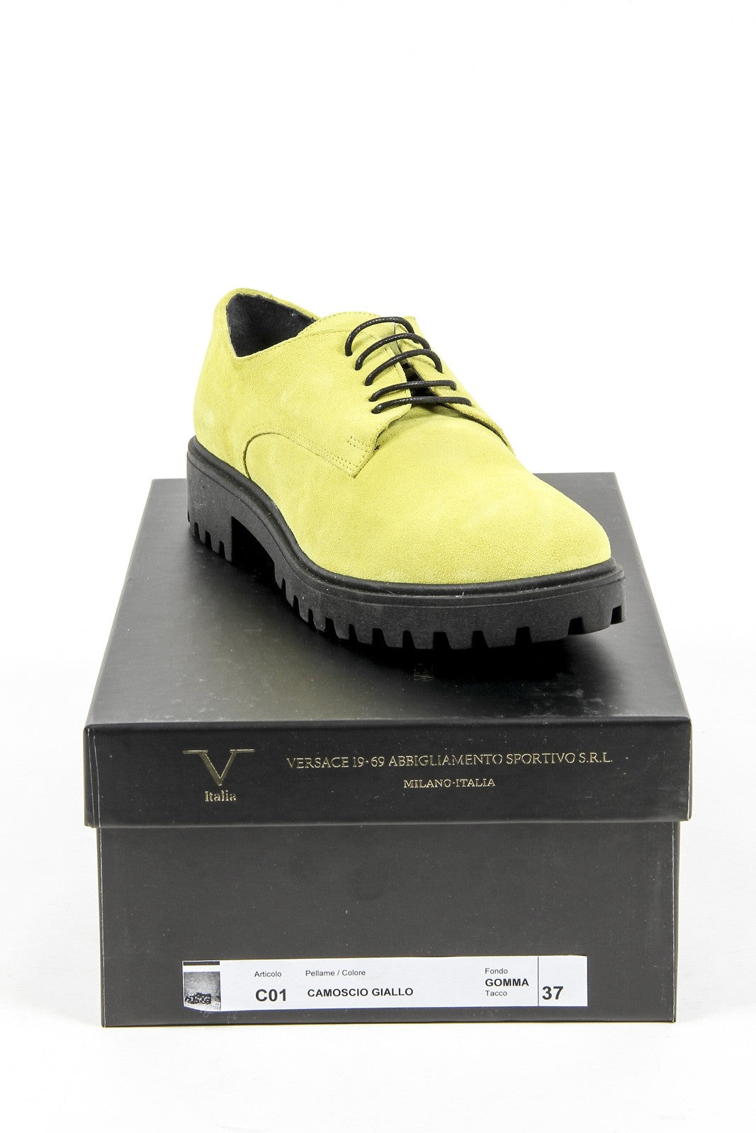 V 1969 Italia Zapato con cordones para mujer C01 CAMOSCIO GIALLO