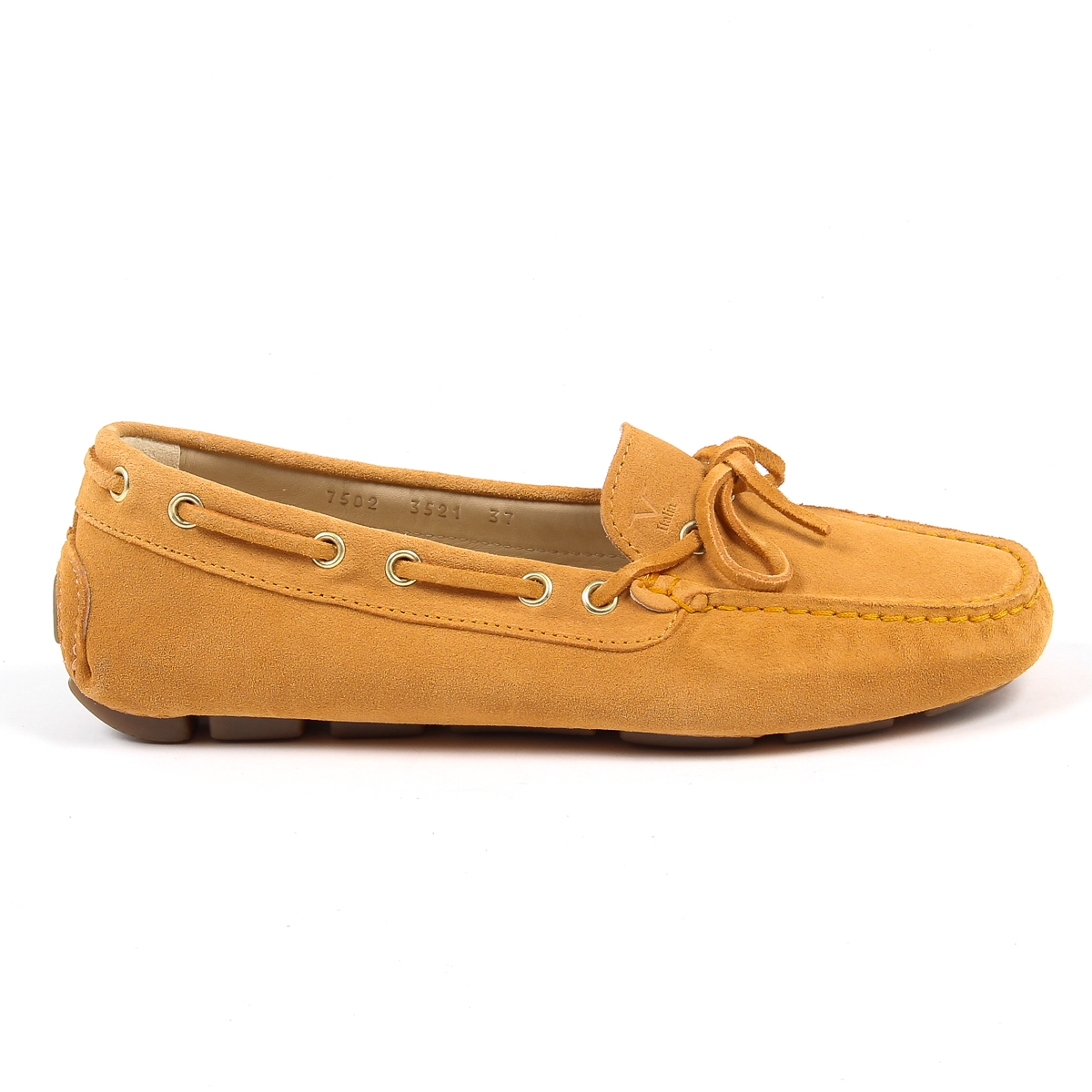 Mocasines V 1969 Italia para mujer, color naranja, PISA