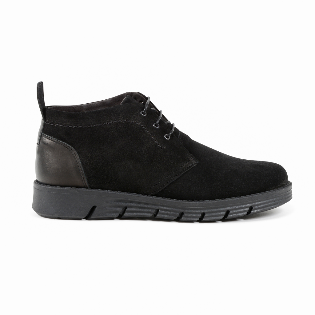 19V69 Italia Botín Hombre Negro 930 CAMOSCIO NERO