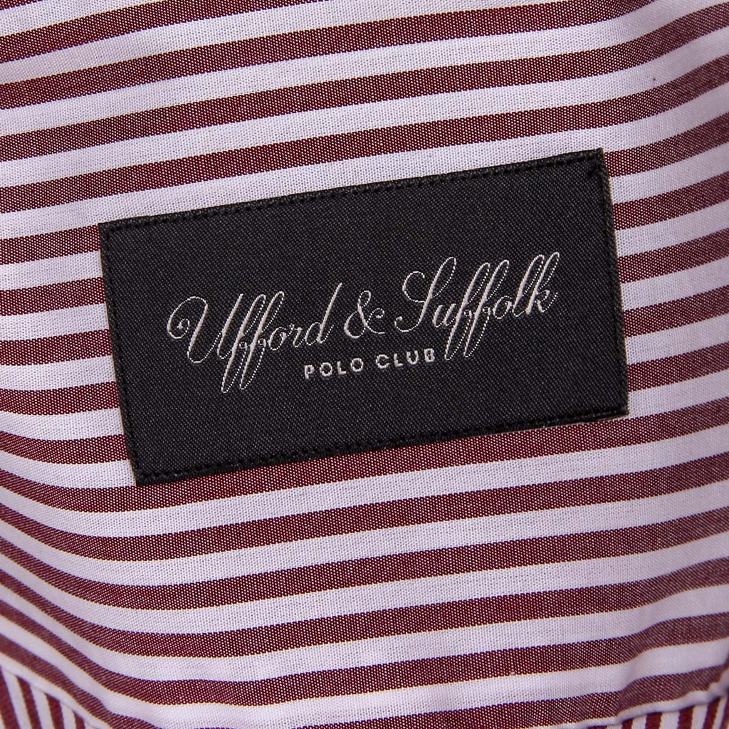 Ufford & Suffolk Polo Club Camisa Hombre USC01 A3 BURDEOS