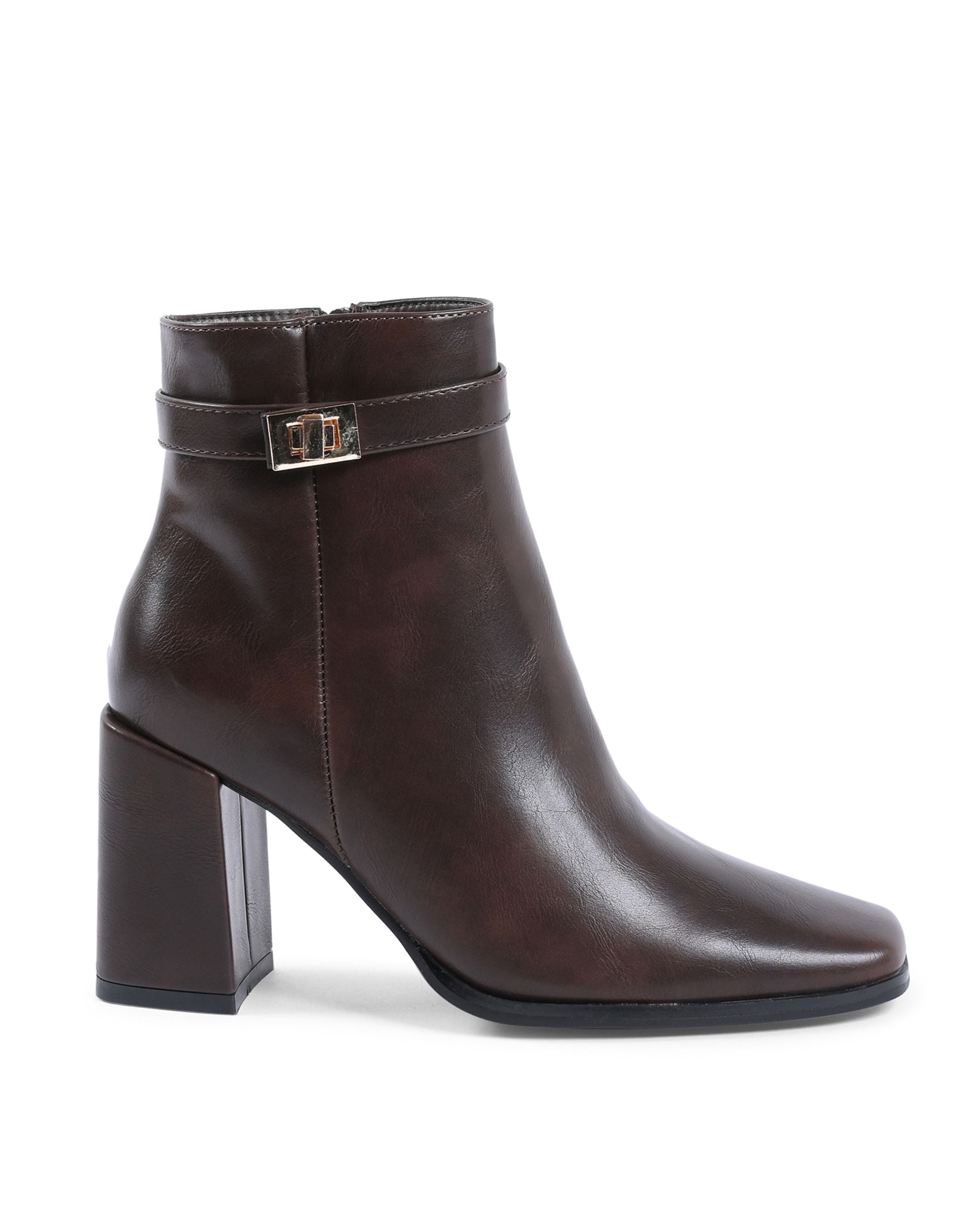 19V69 Italia Botines para mujer Marrón X730 MARRONE