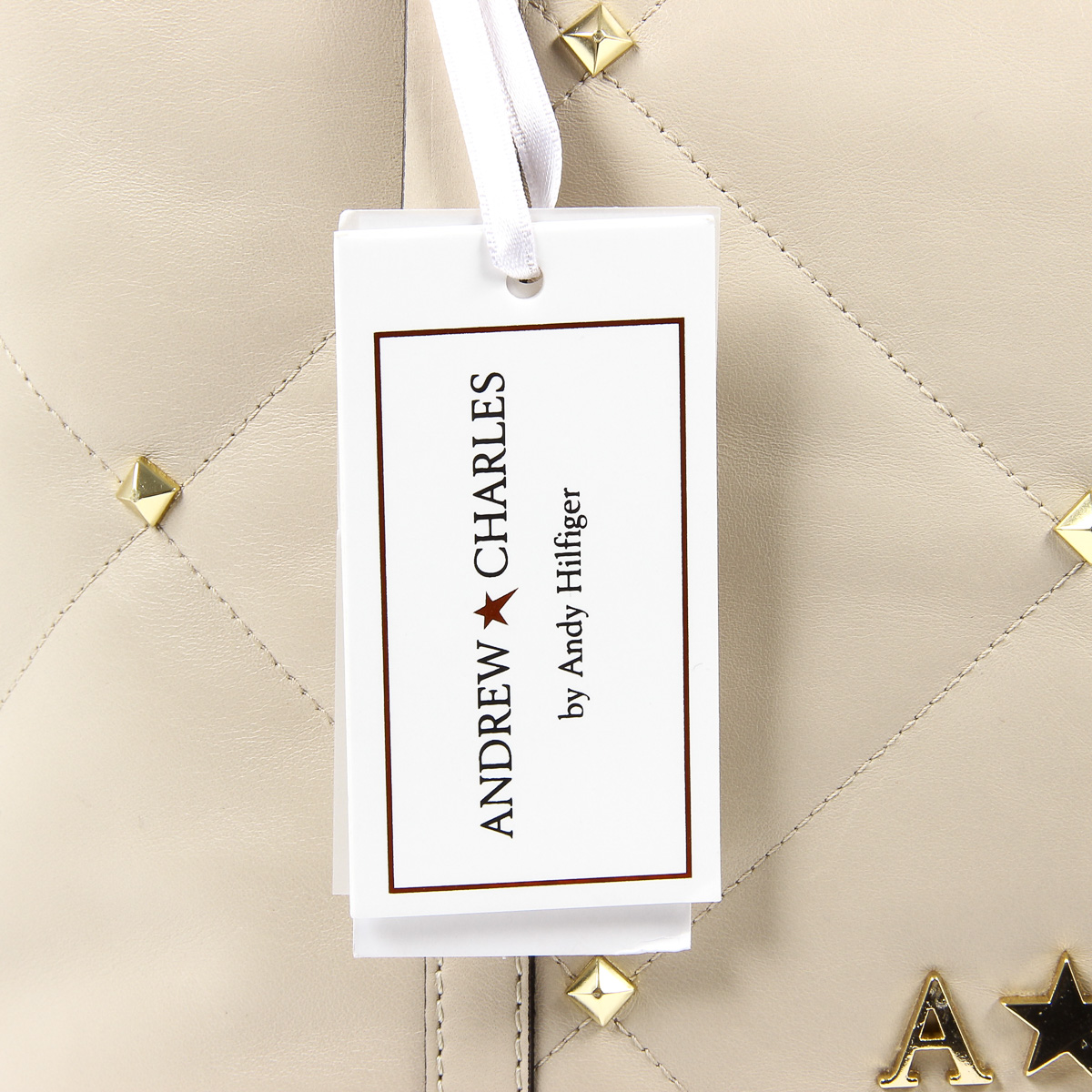 Bolso de mano para mujer Andrew Charles Beige YAZMIN
