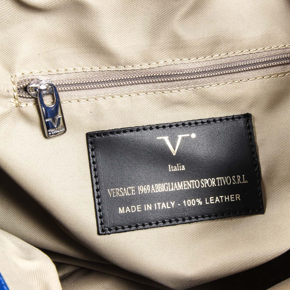 Bolso de mano para mujer V 1969 Italia V005-S SOFT COBALTO