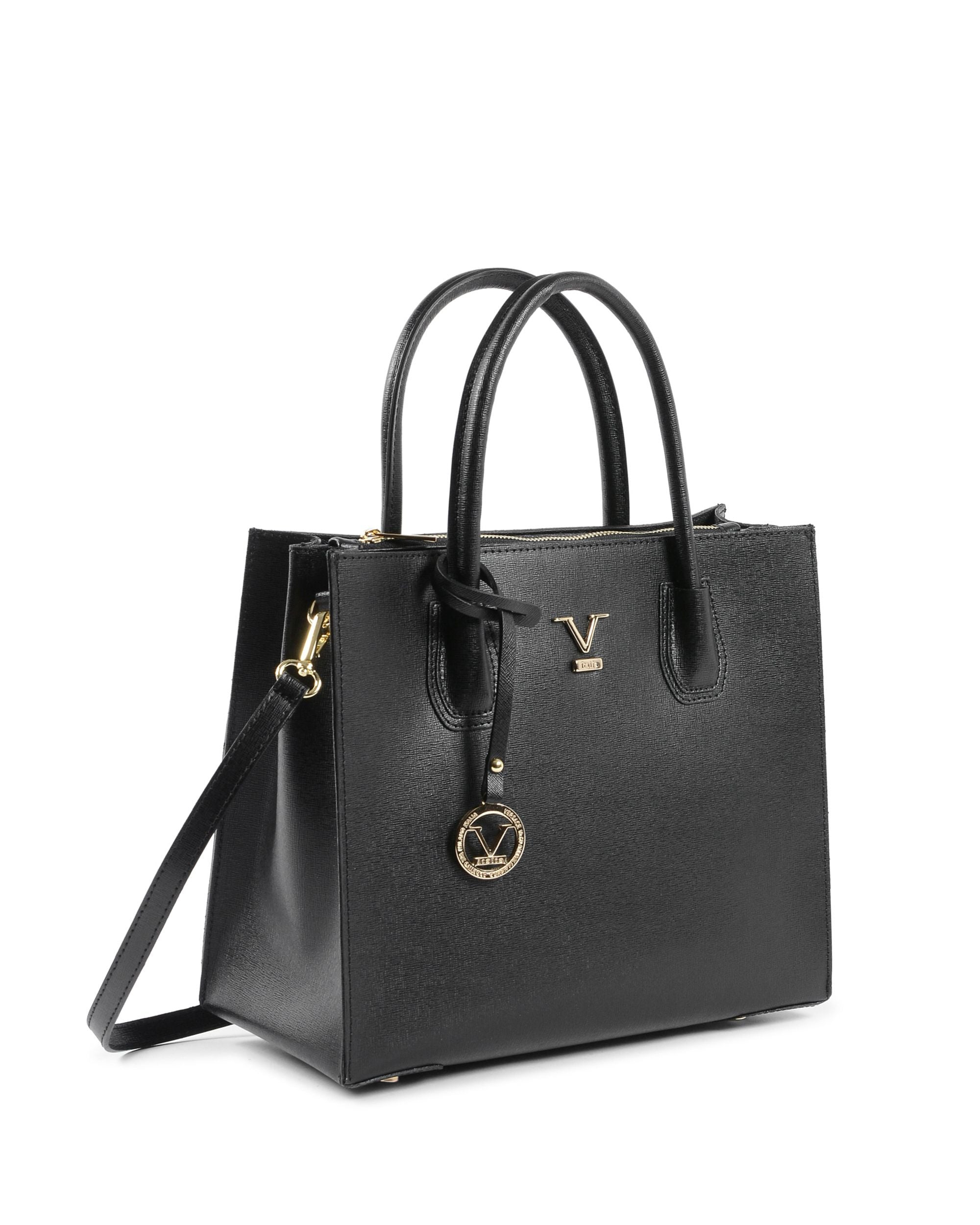 Bolso de mano para mujer V Italia negro BE10275 52 SAFFIANO NERO
