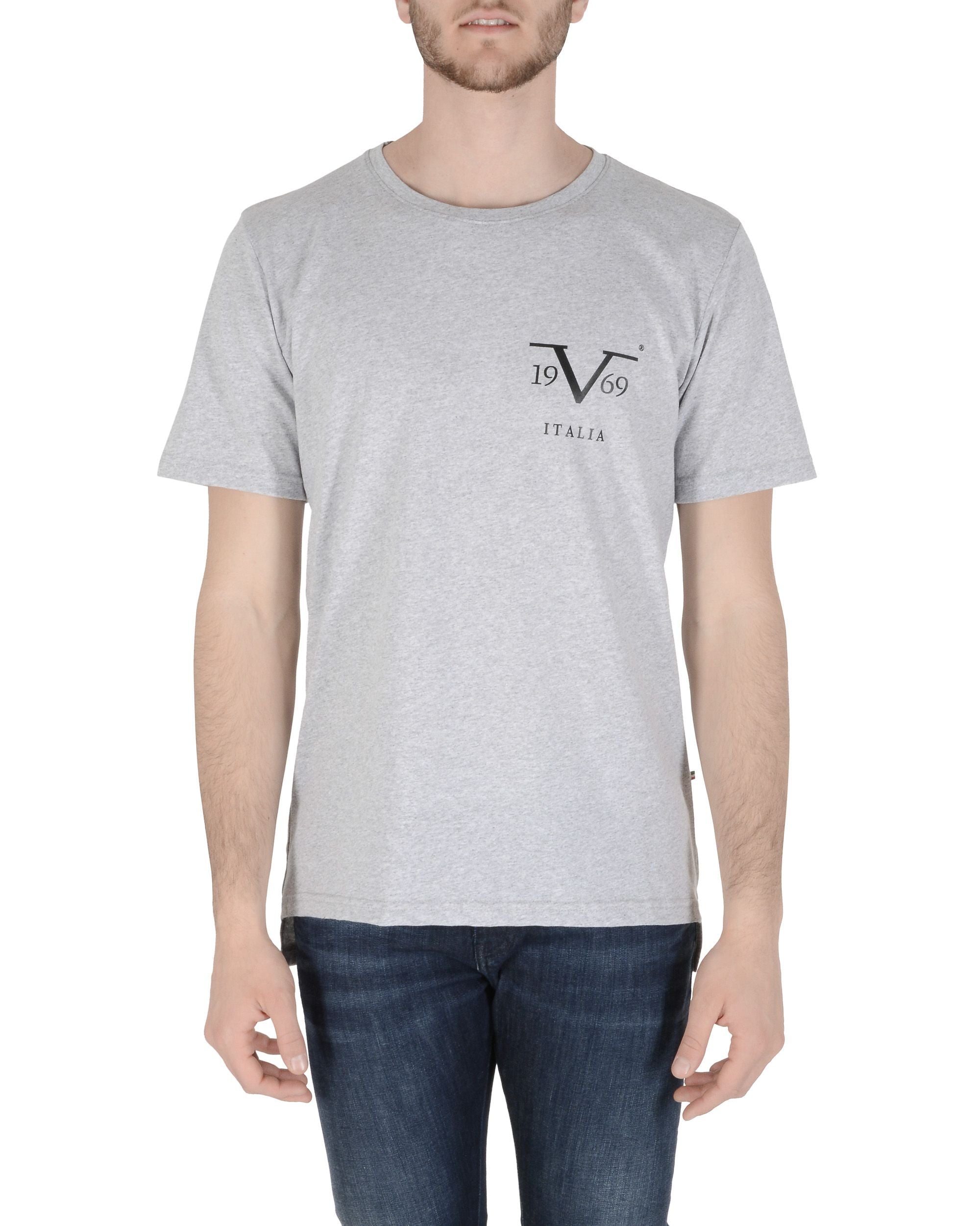 19V69 Italia Camiseta para hombre Gris claro PISTIKO GRIS CLARO