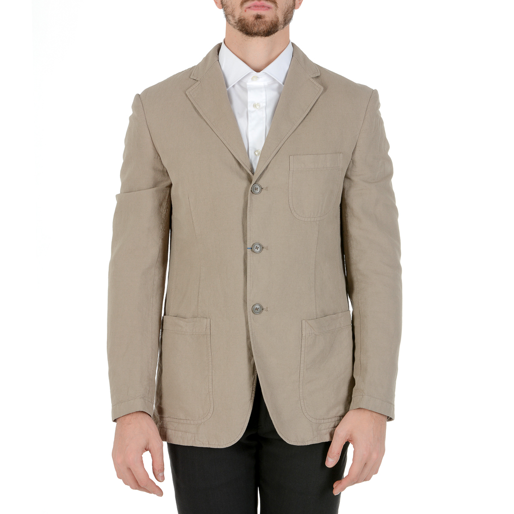 Chaqueta Faconnable para hombre de manga larga beige COLIN