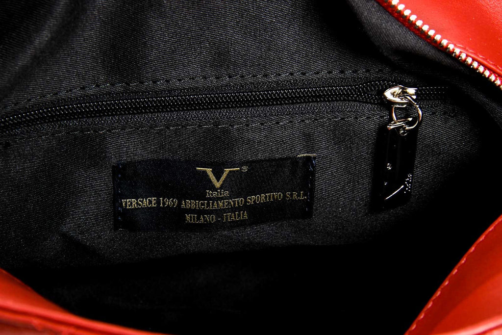 Bolso de mano para mujer V 1969 Italia V011-S RUGA ROJO