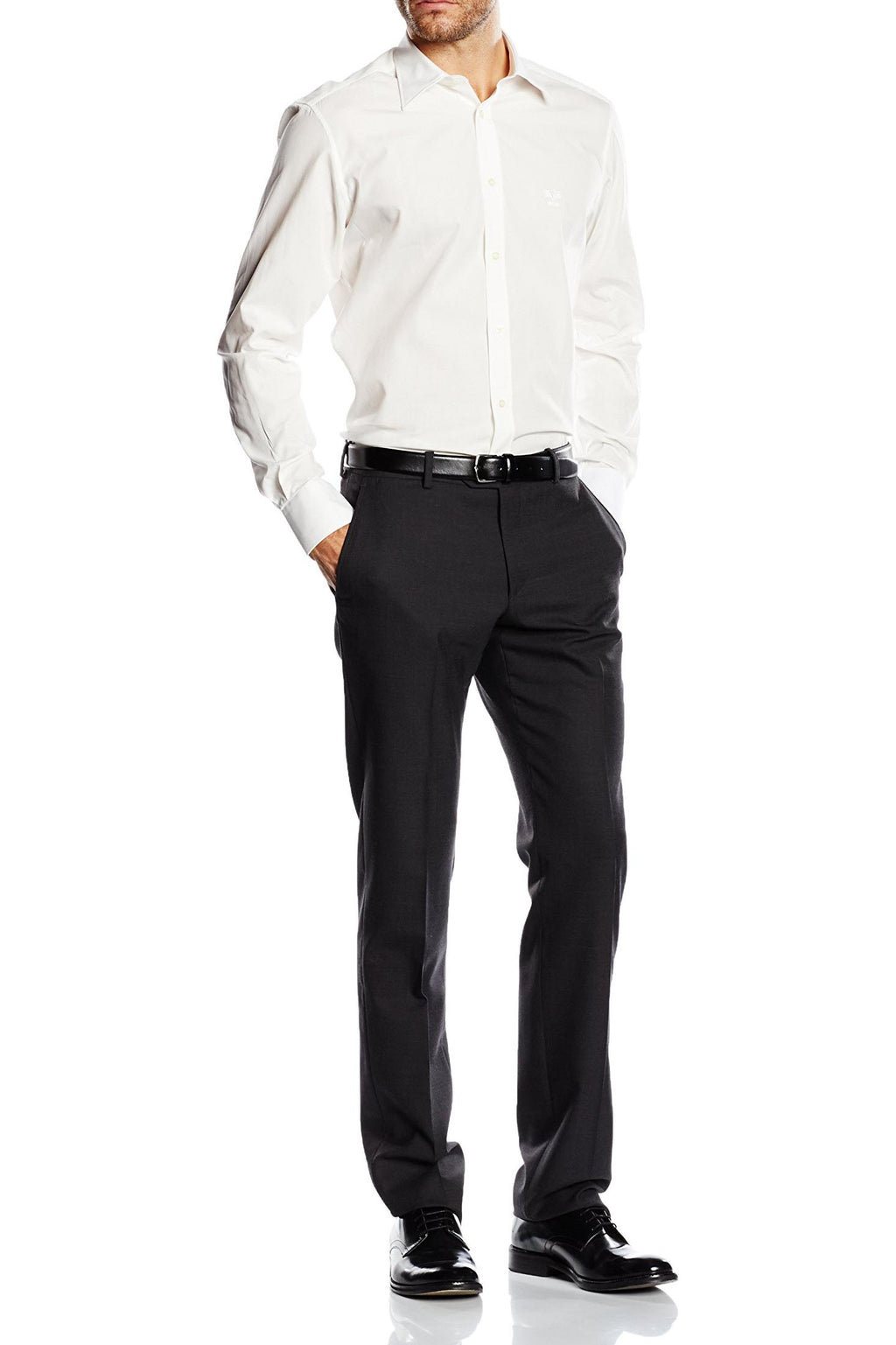 Camisa de cuello clásico moderno V 1969 Italia para hombre MCC36