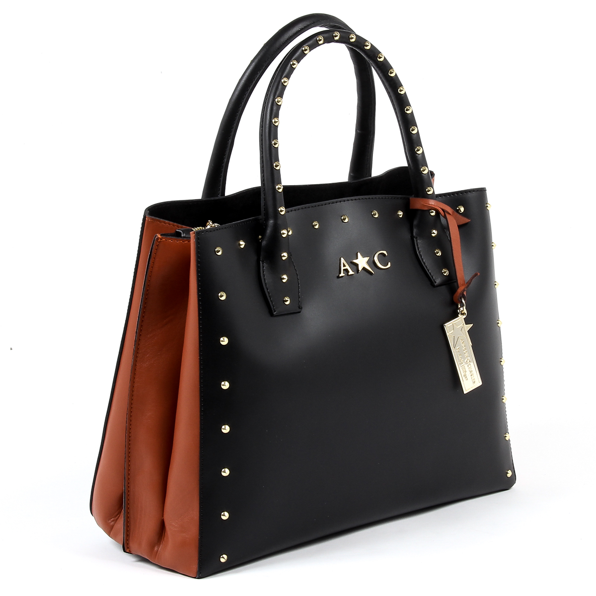 Andrew Charles Womens Handbag Black NELLY