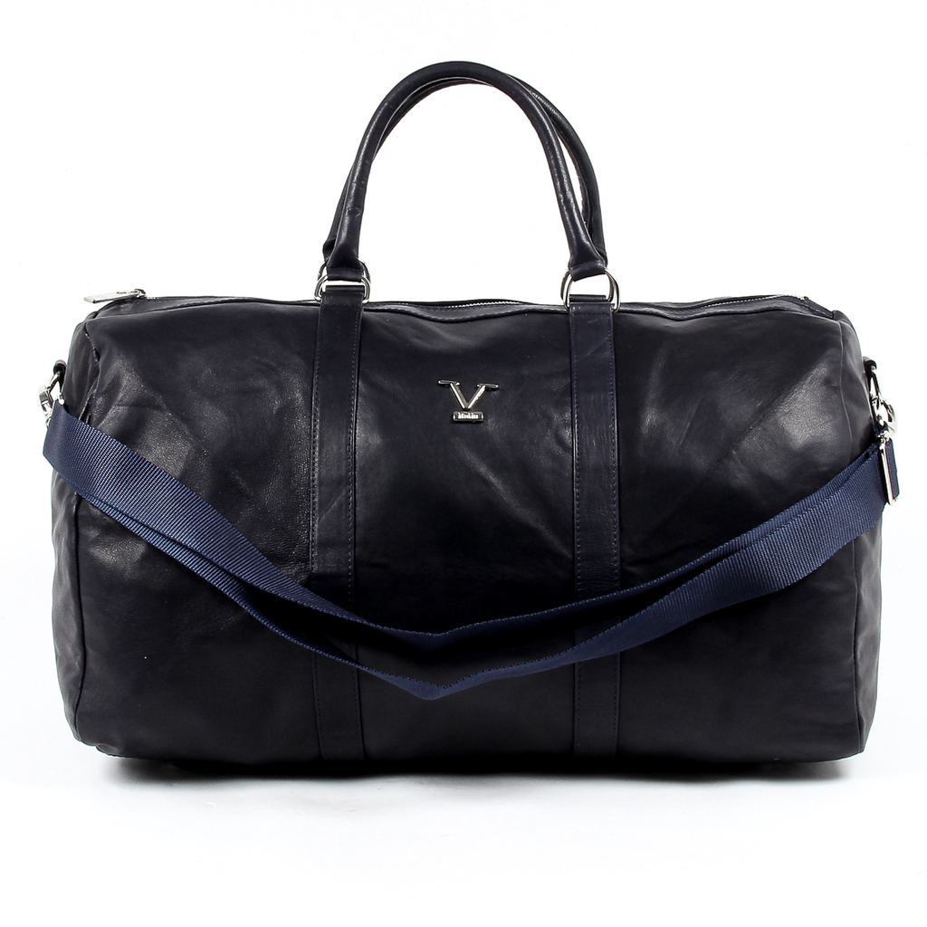 V 1969 Italia Mens Sport Bag Blue BERLINO